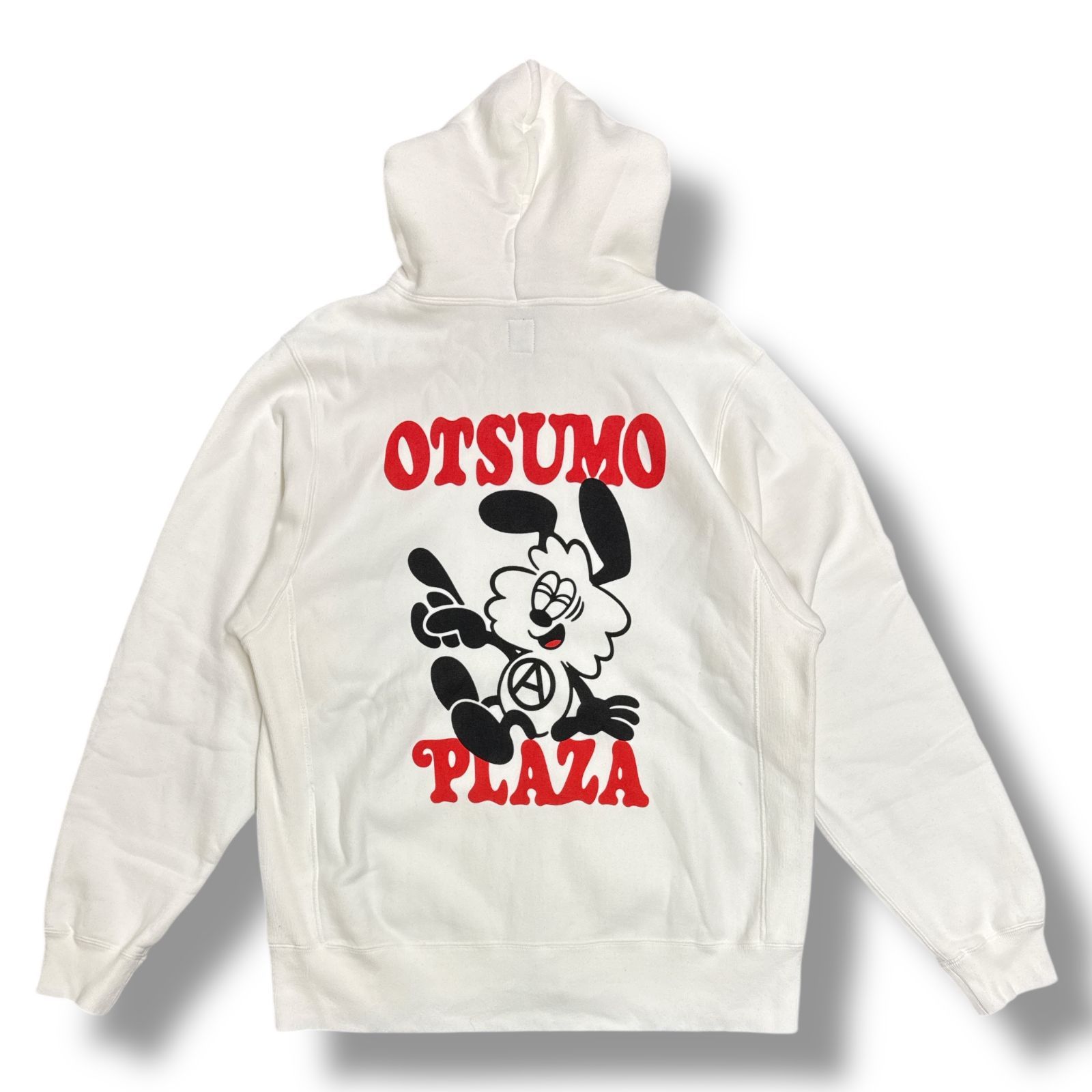 HUMAN MADE・ヒューマンメード VERDY OTSUMO PLAZA ZIP HOODIE 状態A オツモプラザ限定 コラボ プリント スウェット パーカー サイズXXL ホワイト メンズ （89603A）【中古】