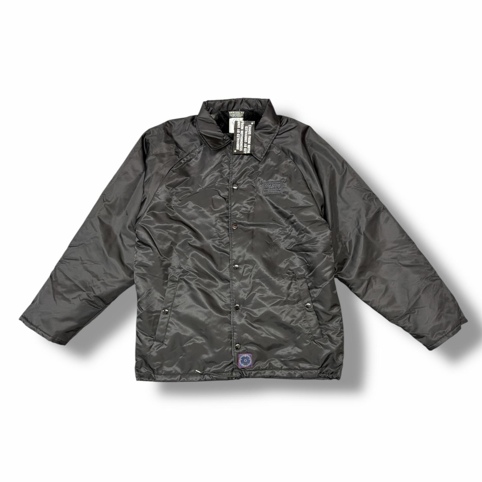 未使用 M&M・エムアンドエム 25SS UNRIVALED WIND BREAKER 状態SS ウィンドブレーカー ボアコーチジャケット URMM25 サイズL ブラック メンズ （10096M）【中古】