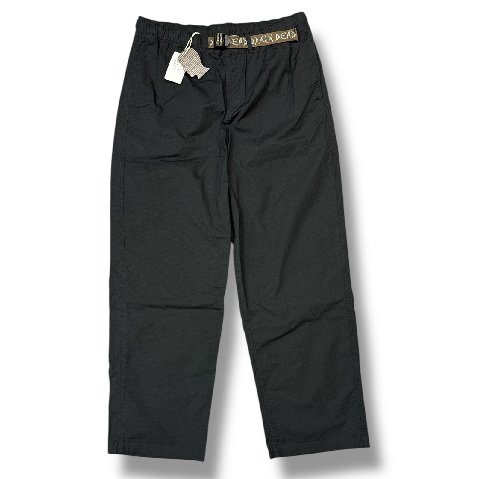 未使用 BRAIN DEAD・ブレインデッド 25SS Ripstop Climber Pant 状態SS リップストップクライマーパンツ イージーパンツ B11004369D225 サイズL ブラック メンズ （96708A5）【中古】