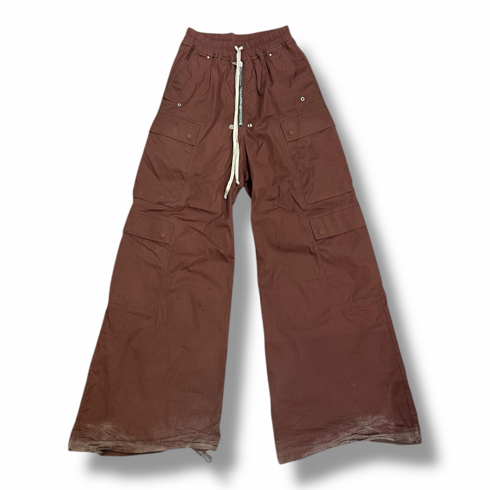 Rick Owens・リックオウエンス ワイドベラ カーゴパンツ 状態C ワイドパンツ RU02D6339-TE サイズ44 ブラウン メンズ （10284M）【中古】