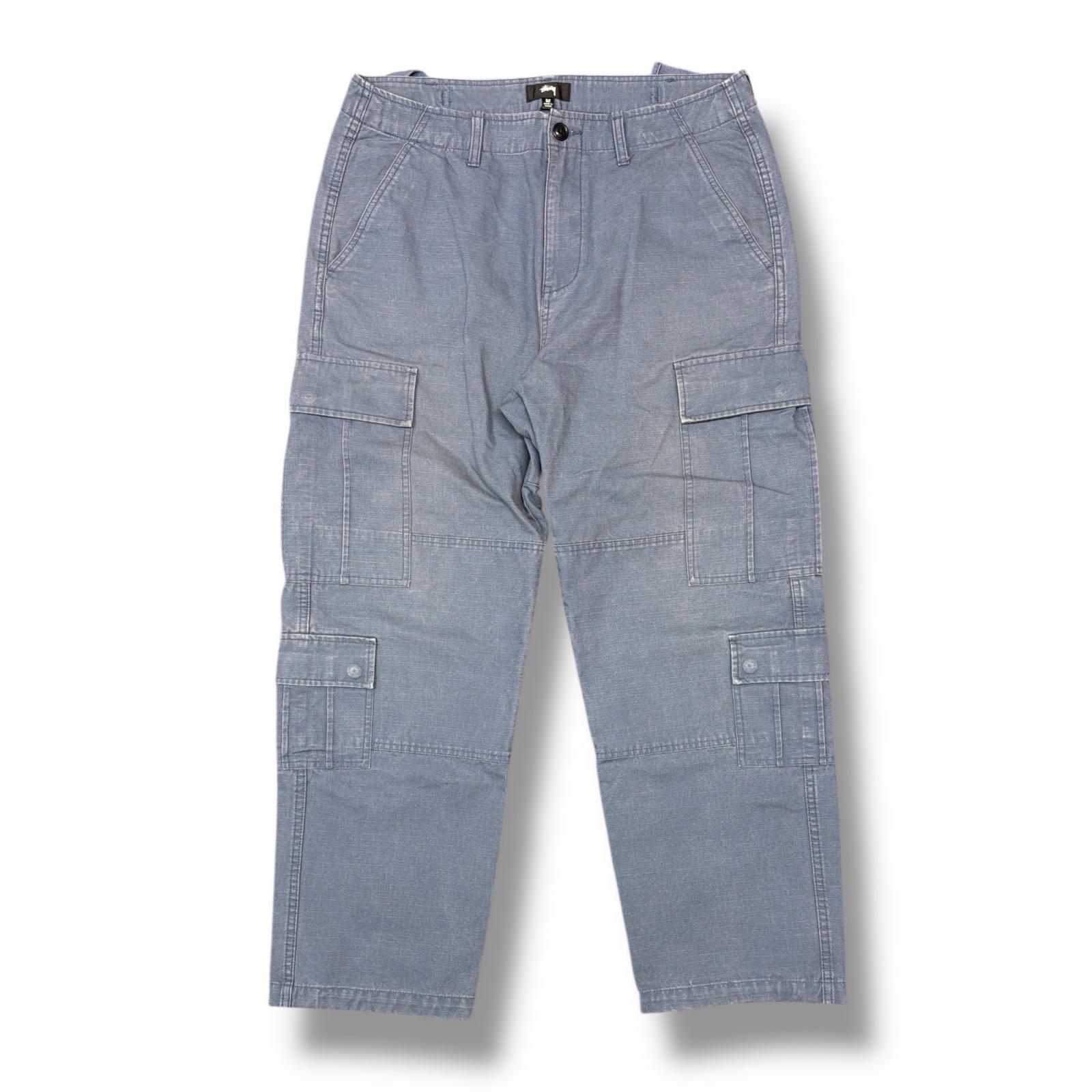 STUSSY・ステューシー 24SS Ripstop Surplus Cargo 状態A リップストップカーゴパンツ 116586 サイズ32 ダークブルー メンズ （10022M）【中古】