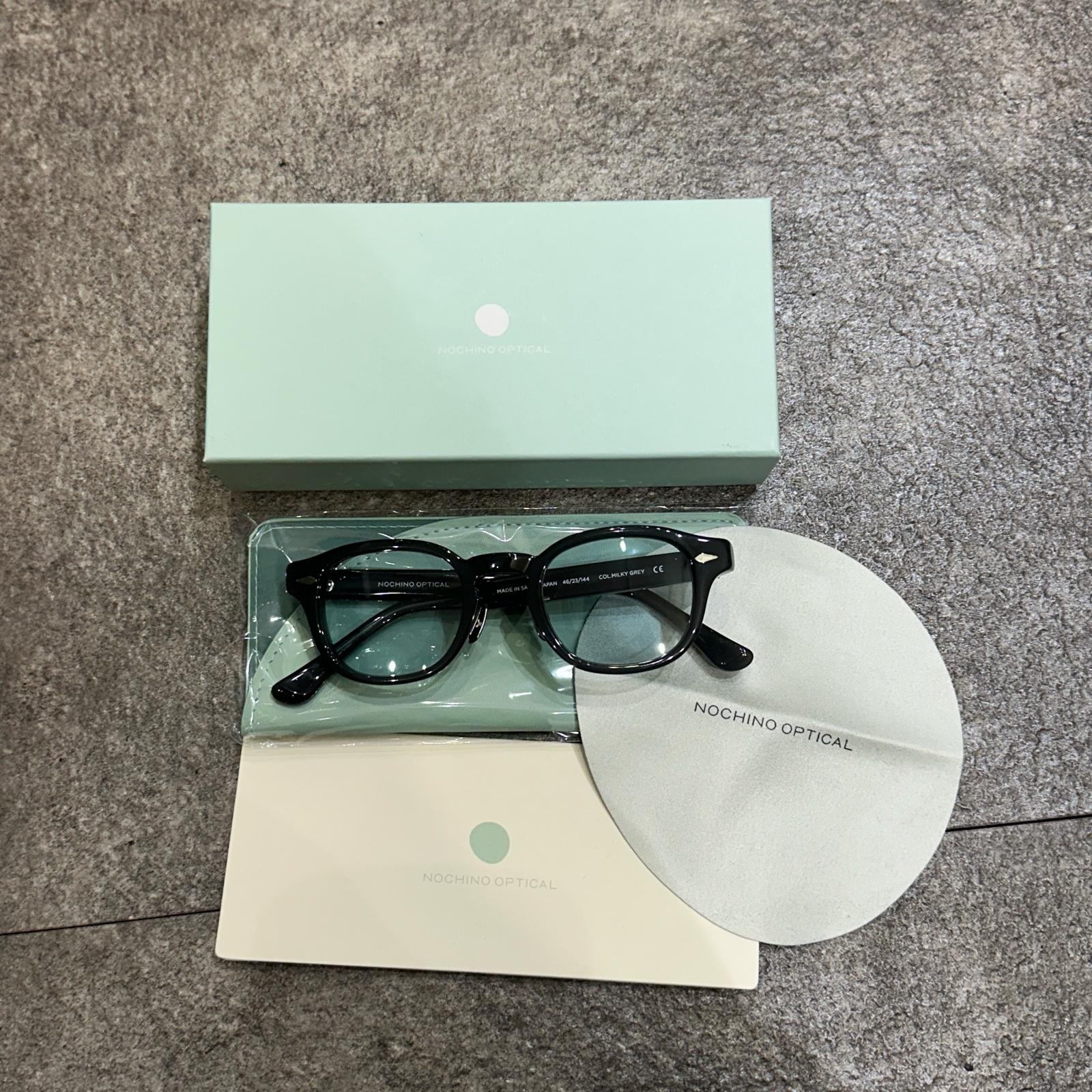 未当て嵌める NOCHINO OPTICAL ノチノオプティカル J.B VOICE 別注 NOCHINO FR  物質の状態SS #8 眼鏡 黒眼鏡 NOCHINO-N11 大きさF メンズ （10056M）【中古】