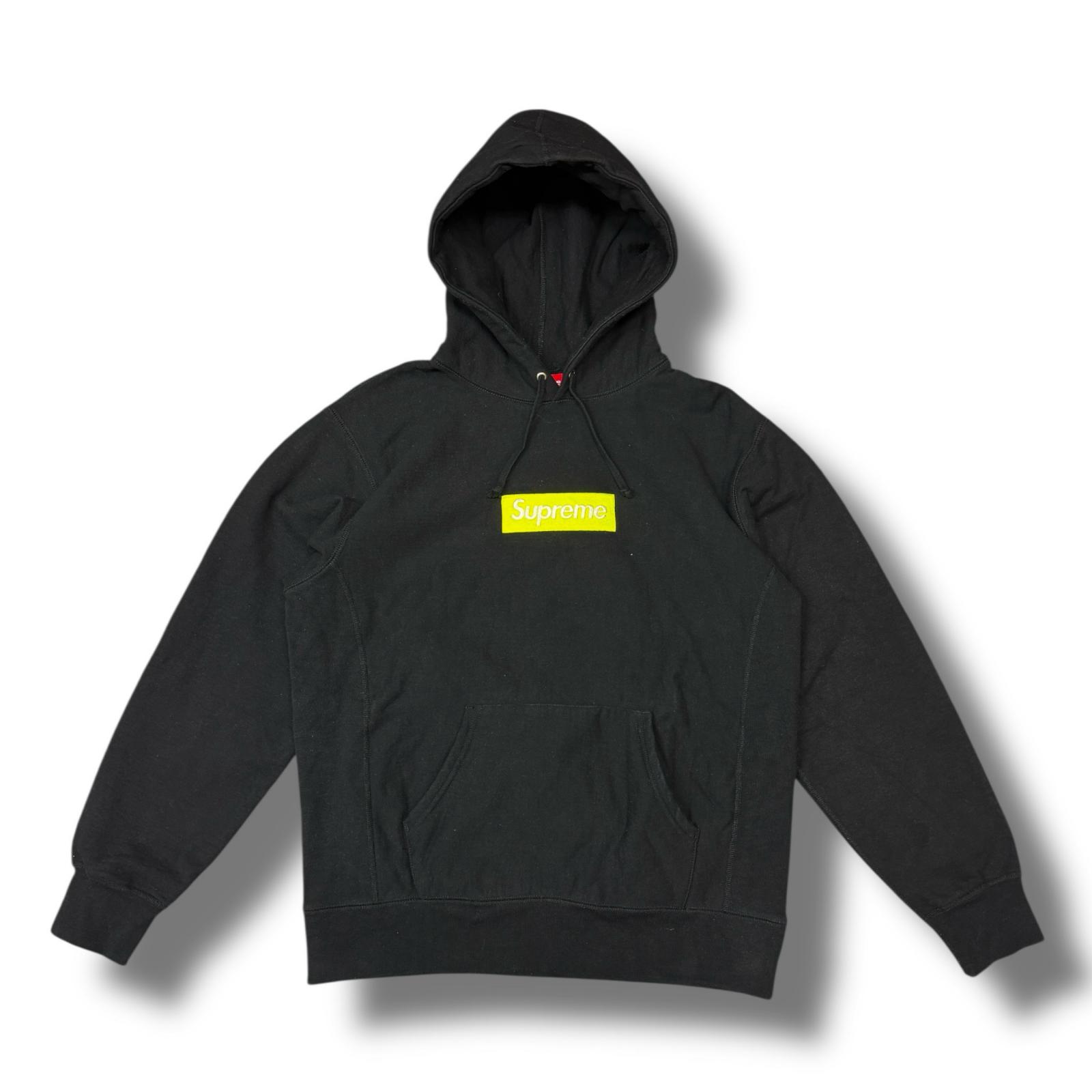 Supreme・シュプリーム 17AW Box Logo Hooded Sweatshirt 状態A ボックスロゴスウェットフーディー パーカー サイズL ブラック メンズ （9070M）【中古】