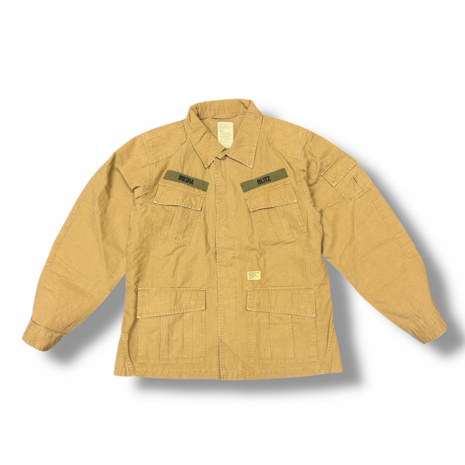 WTAPS・ダブルタップス Jungle Jacket 状態A ジャングルジャケット ミリタリーシャツ TSDT-SHM01 サイズS ベージュ メンズ （10268M）【中古】
