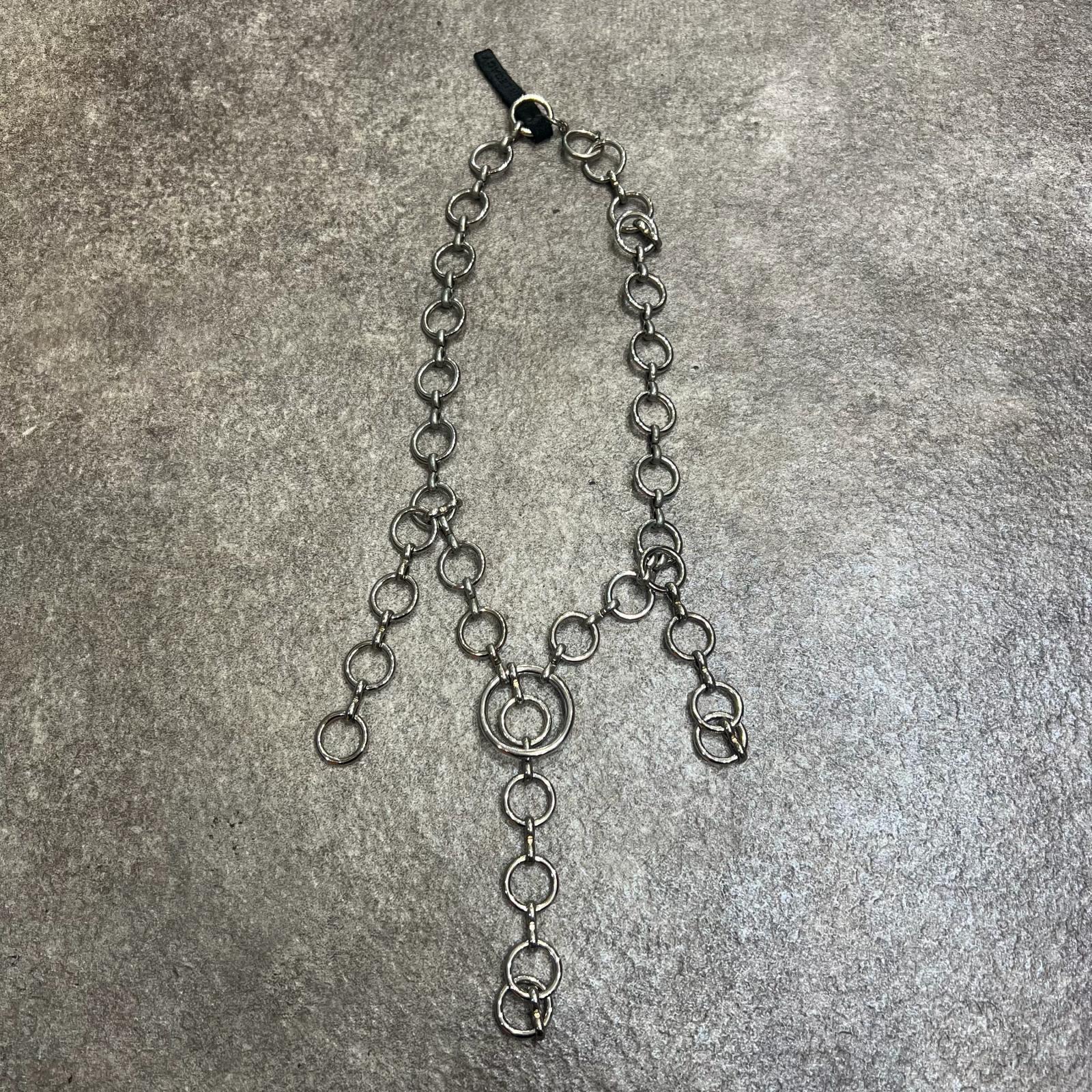 Our Legacy・アワーレガシー RING NECKLACE 物質の状態A 輪っか頸飾り 大いさF しろがね色 メンズ （10298M）【中古】