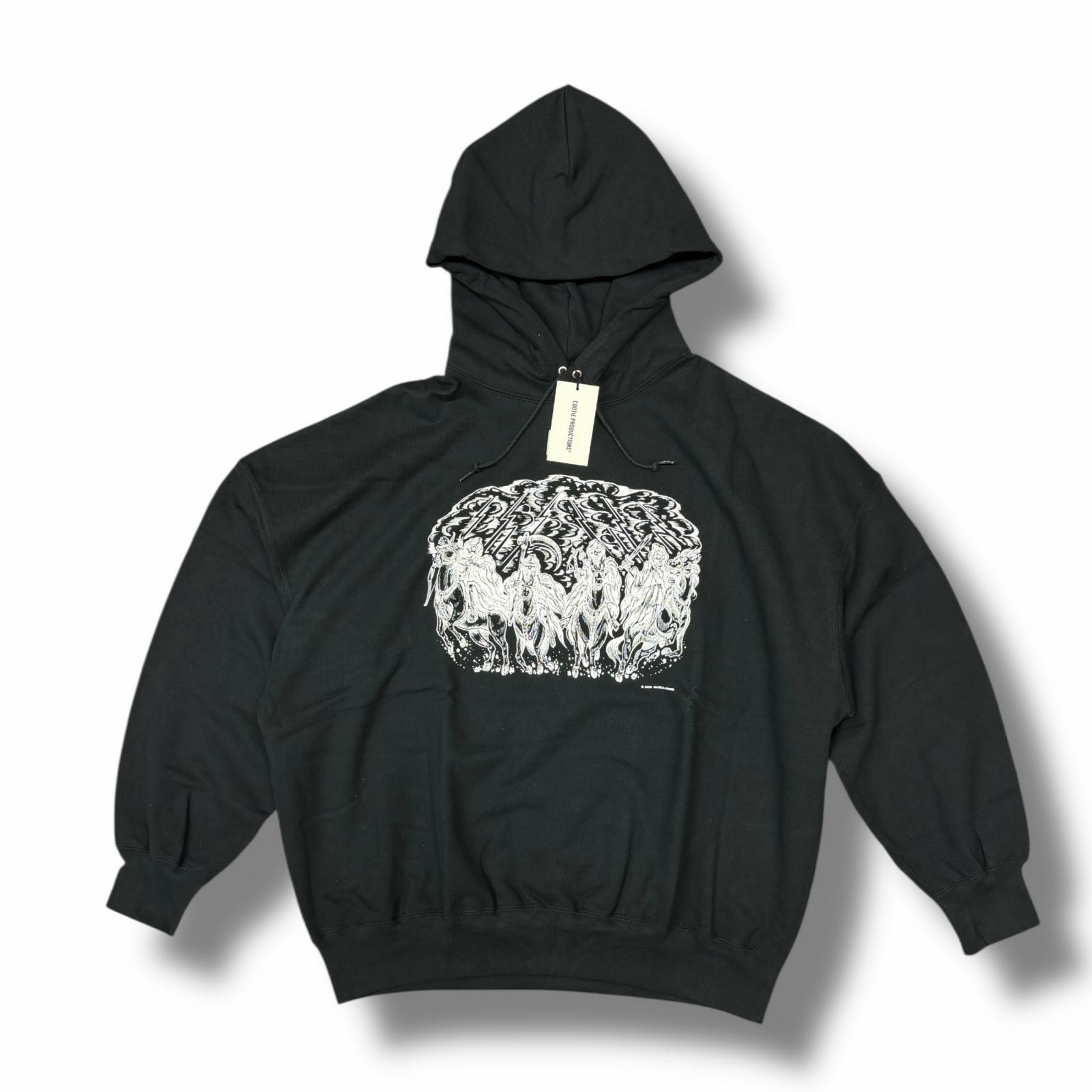 未使用 COOTIE PRODUCTIONS・クーティープロダクションズ 24AW Sweat Hoodie (Magical Design) 状態SS スウェットフーディー コラボパーカー CTE-24A337 サイズXL ブラック メンズ （10740M）【中古】