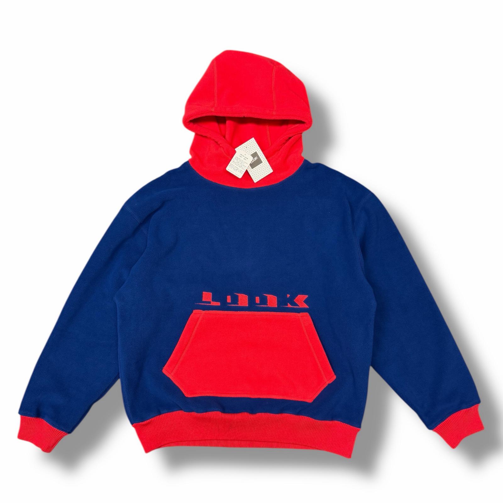 未使用 LQQK Studio・ルックスタジオ 25AW FLEECE HOODIE 状態SS フリースフーディー プルオーバーパーカー LQA25FH06 サイズM ブルー/レッド メンズ (10747M)【中古】|買取MOTTO 店