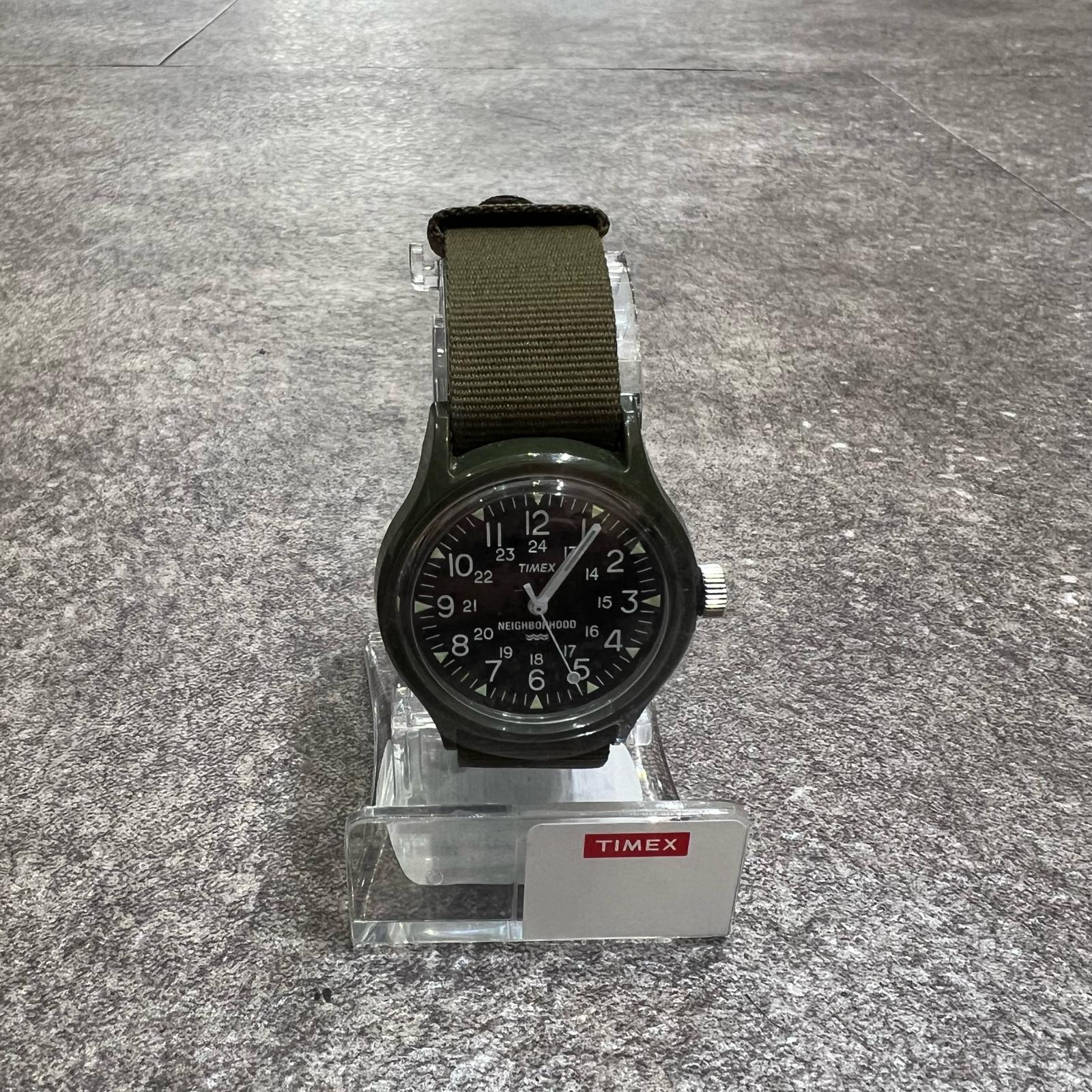 Unused NEIGHBORHOOD Neighborhood TIMEX Collaboration Digital Watch Watch Condition SS Watch 172DNTMN-AC01 Size F Khaki Mens (10389M) [Used]