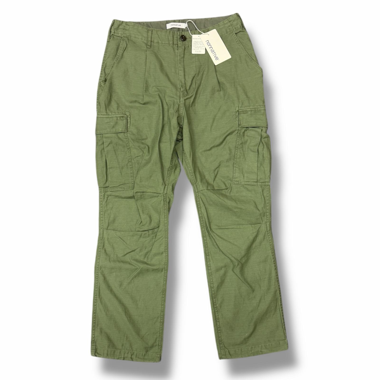 未使用 nonnative・ノンネイティブ 25AW TROOPER 6P TROUSERS 状態SS カーゴパンツ NN-P4723 サイズ1 カーキ メンズ (10643M)【中古】