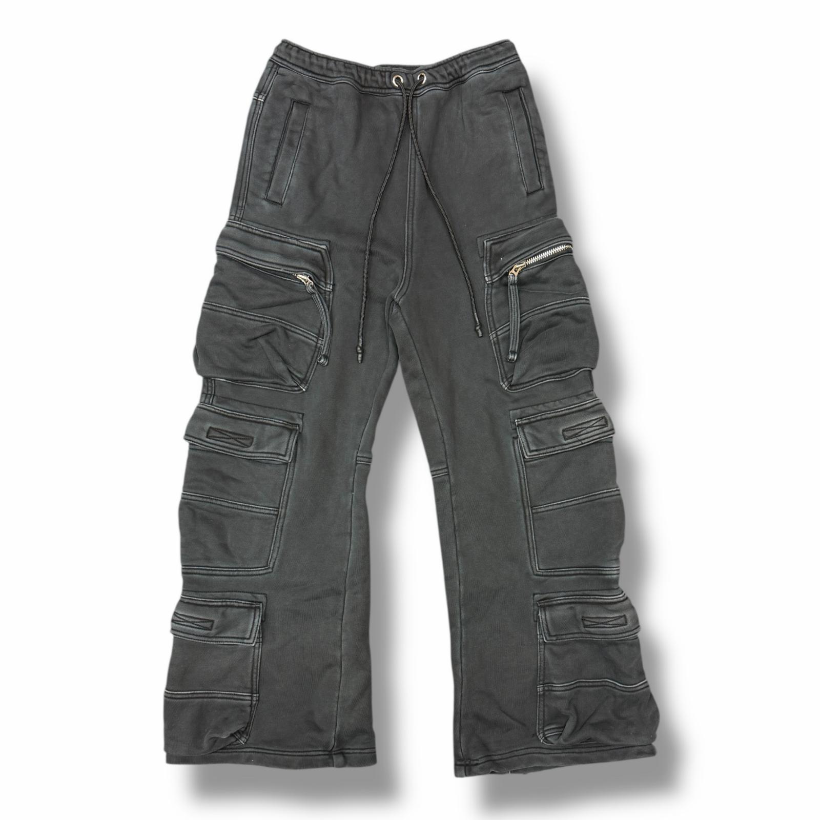 BREATH・ブレス 25AW FADE TRIPLE CARGO PANTS 状態B フェードトリプルカーゴパンツ スウェットパンツ BR25AW-P1002 サイズM ブラック メンズ （11023M）【中古】