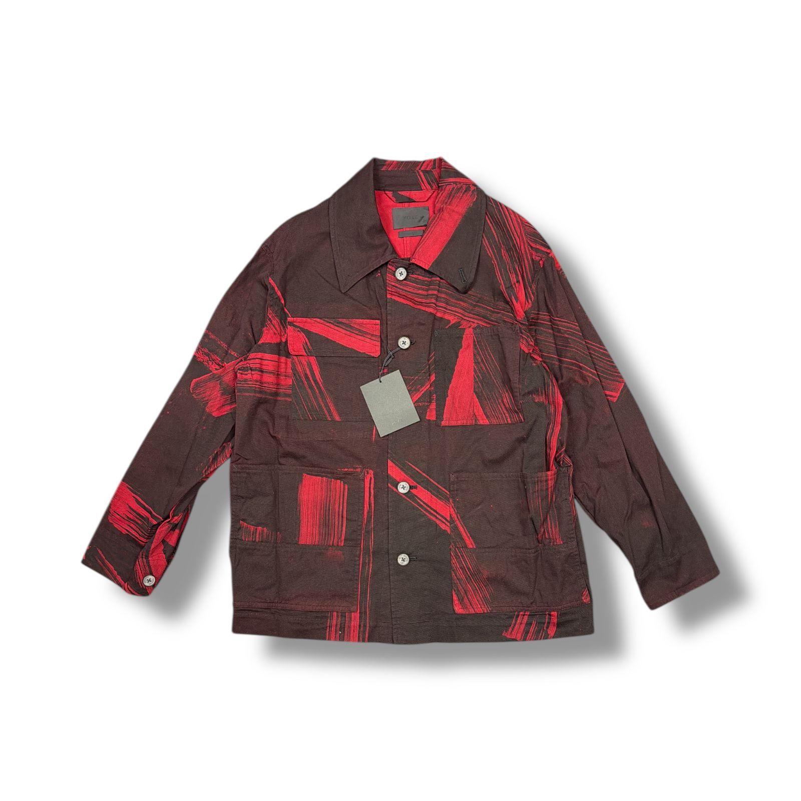 未使用 YOKE・ヨーク 24AW Coverall Jacket 状態SS カバーオールジャケット YK24FW0756B サイズ1 レッド メンズ （99213A）【中古】