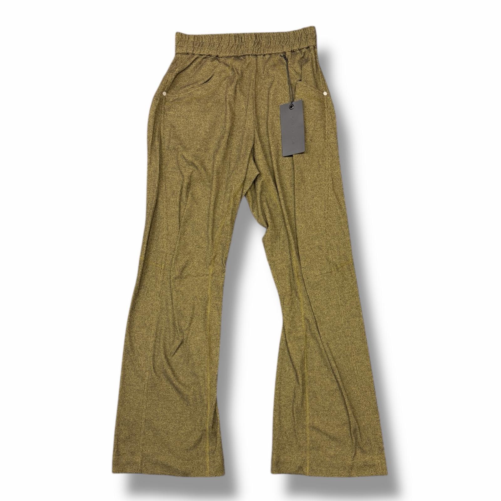 未使用 Omar Afridi・オマールアフリディ Knee darted flare trousers 状態SS ニーダーティッドフレアトラウザー イージーパンツ OA-SS25-JER-109 サイズ44 DIRTY YELLOW メンズ （12759M）【中古】 16,350円