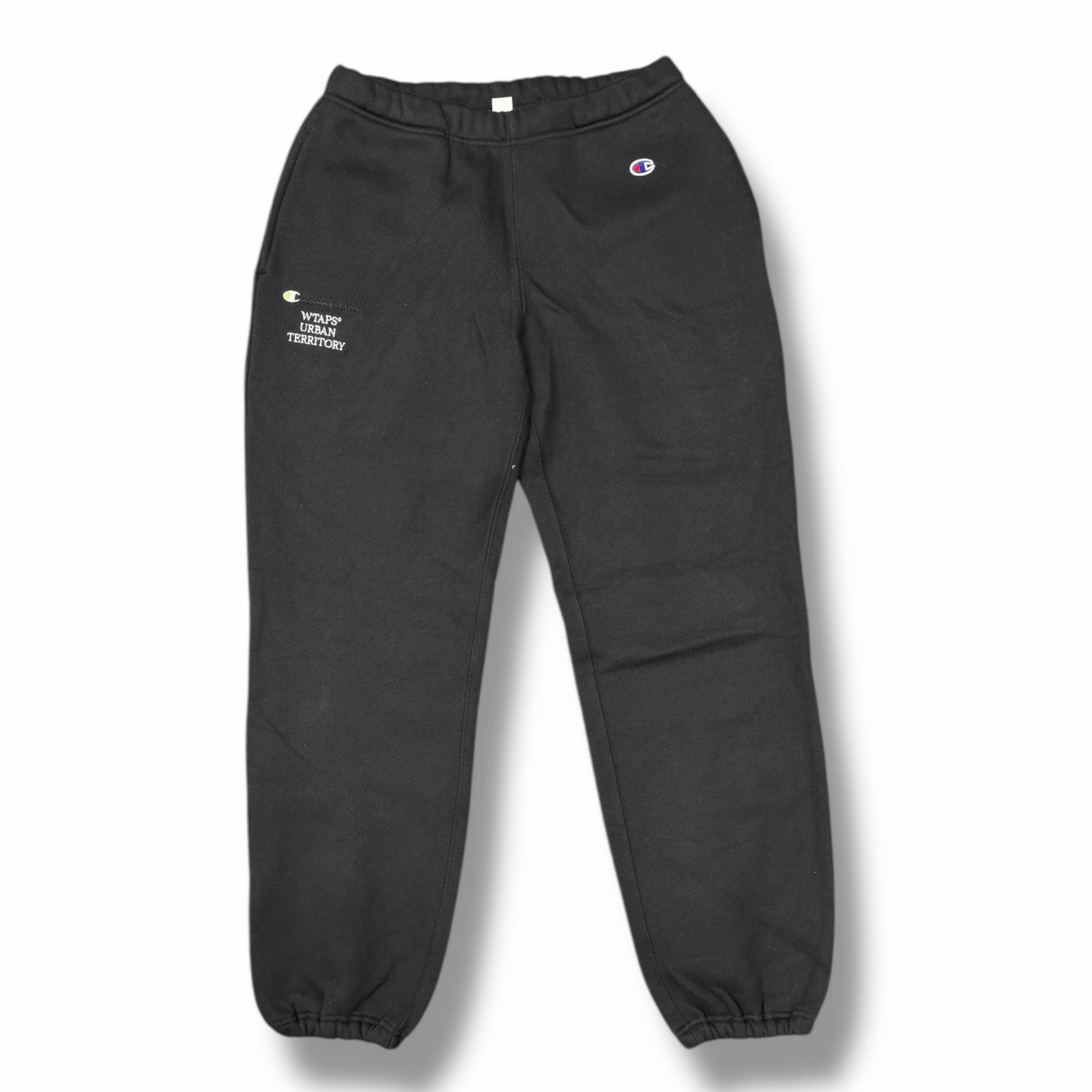 WTAPS・ダブルタップス &times; Champion・チャンピオン URBAN TERRITORY 状態A スウェットパンツ C8-X214 サイズM ブラック メンズ （12944M）【中古】｜買取MOTTO　店