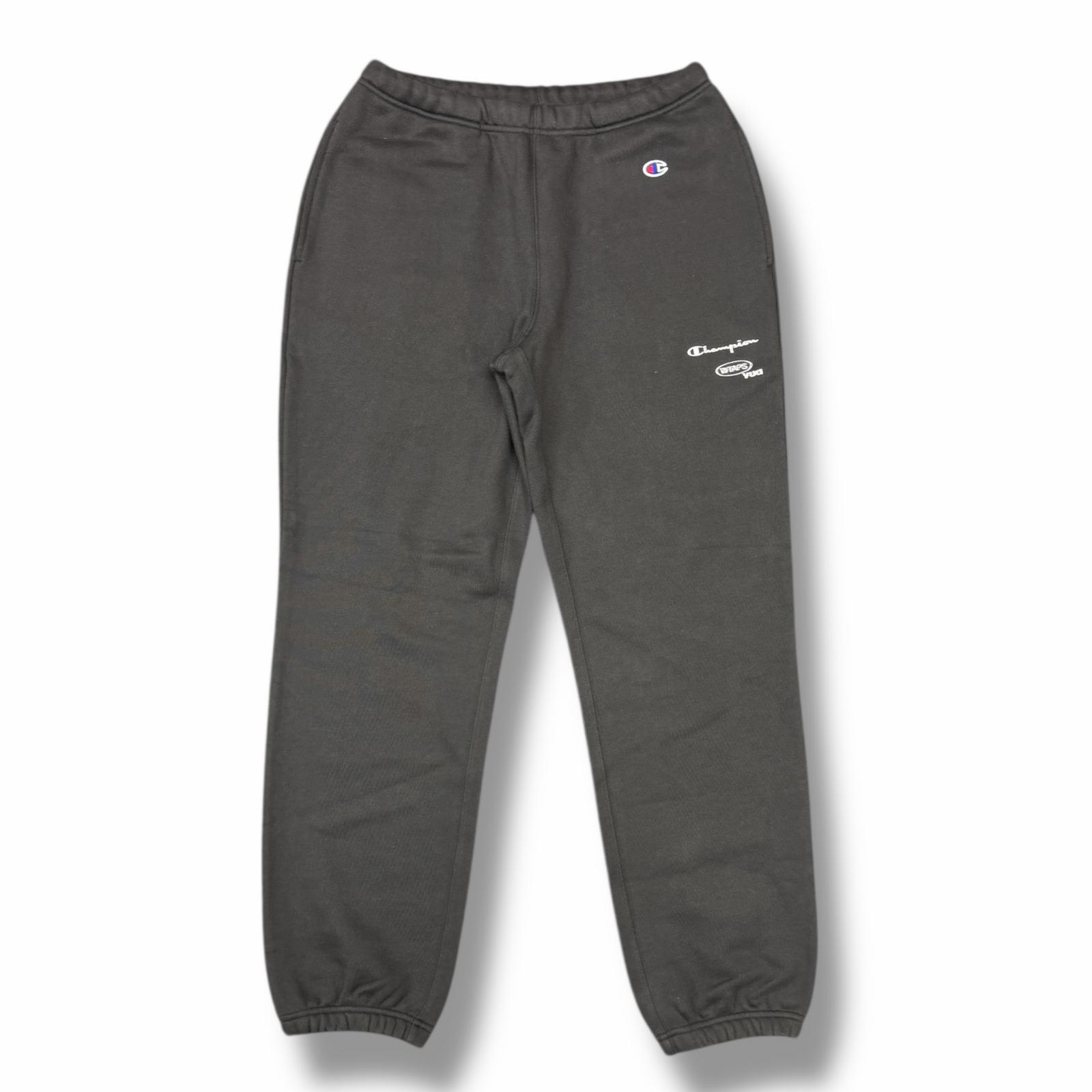 WTAPS・ダブルタップス × Champion・チャンピオン 25AW ACADEMY / TROUSERS / CTPL. CHAMPION 状態A コラボスウェットパンツ 252HBCHD-CSM05S サイズ2 ブラック メンズ （13015M）【中古】