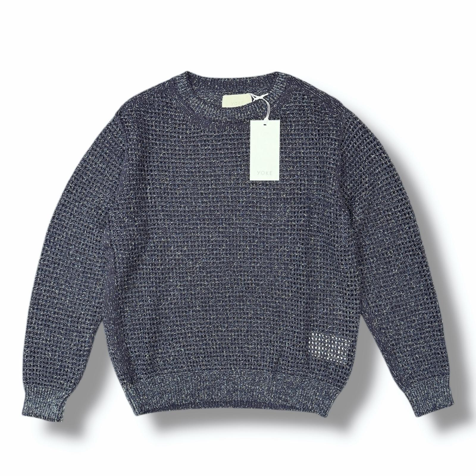 楽天市場】未使用 YOKE・ヨーク 24SS COTTON MESH STRIPE CREWNECK 