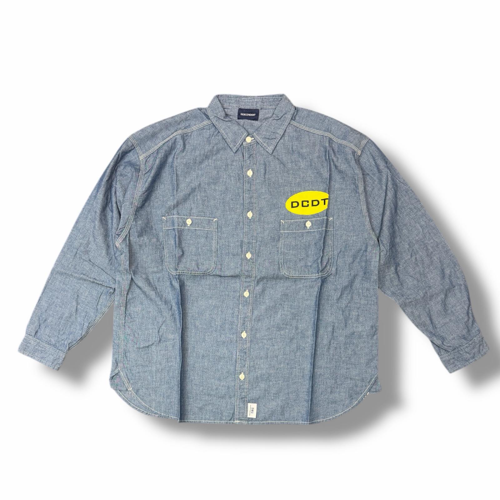 未使用 DESCENDANT・ディセンダント 25SS NORMAN CHAMBRAY LS SHIRT 状態SS ノーマンシャンブレーシャツ 長袖シャツ 251WVDS-SHM02 サイズ4 インディゴ メンズ （10570M）【中古】 10,350円