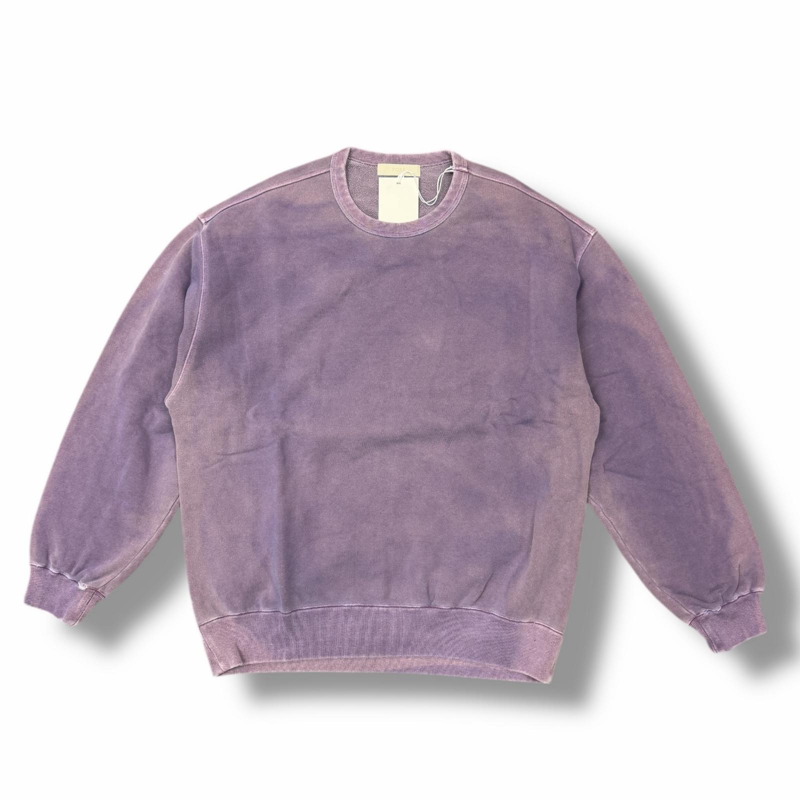 未使用 YOKE・ヨーク 25SS GARMENTDYE YOKE SWEAT SHIRT 状態SS ガーメントダイスウェット トレーナー YK25SS0975CS サイズ3 パープル メンズ （11944M）【中古】