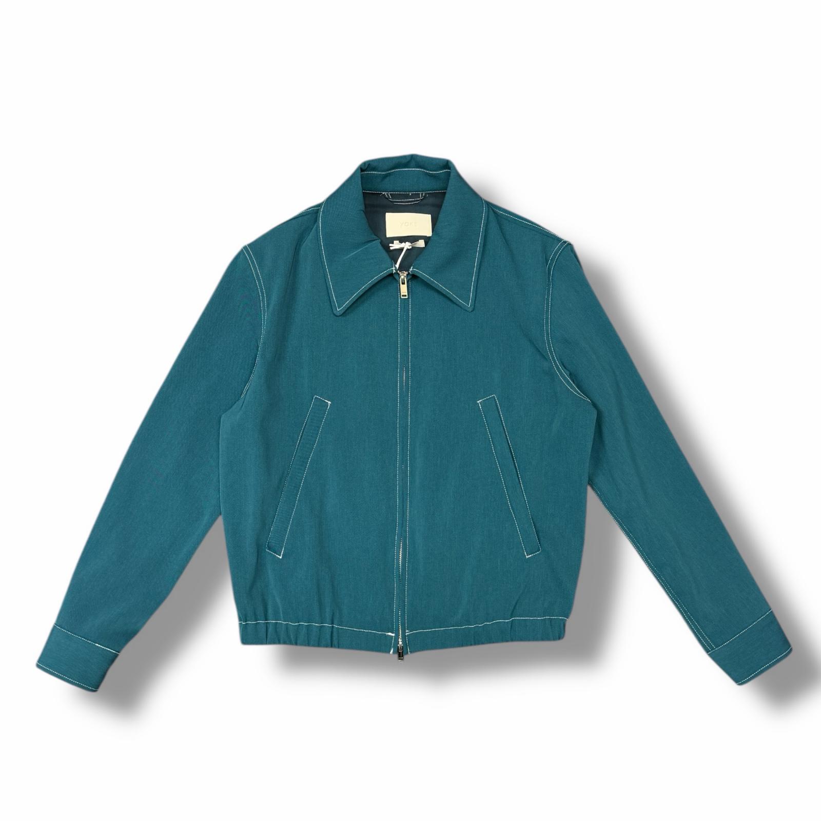 未使用 YOKE・ヨーク 25SS FRONT ZIP BLOUSON 状態SS フロントジップブルゾン YK25SS0906B サイズ1 ピーコック メンズ （12236M）【中古】