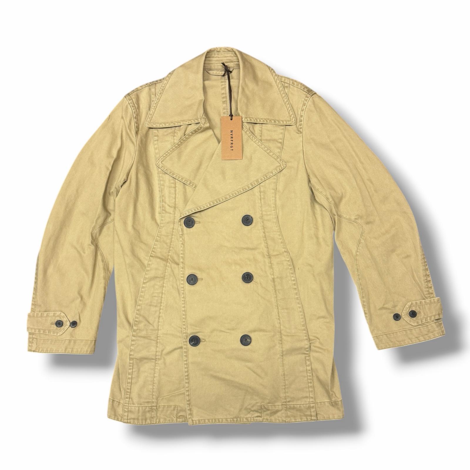 未使用 NVRFRGT・ネヴァーフォーゲット DOUBLE-BREASTED PEACOAT 状態SS Pコート ピーコート NF251C01 サイズ1 ベージュ メンズ （12669M）【中古】｜買取MOTTO　店 15,048円