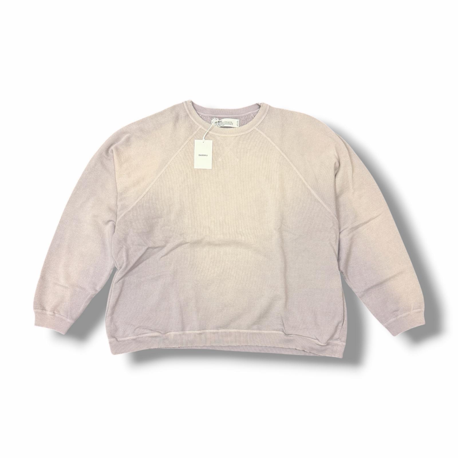 未使用 DAIRIKU・ダイリク 25SS Water-Proof Vintage Sweater 状態SS ヴィンテージスウェット トレーナー 25SS CS2 サイズM ヴィンテージパープル メンズ （5269M）【中古】