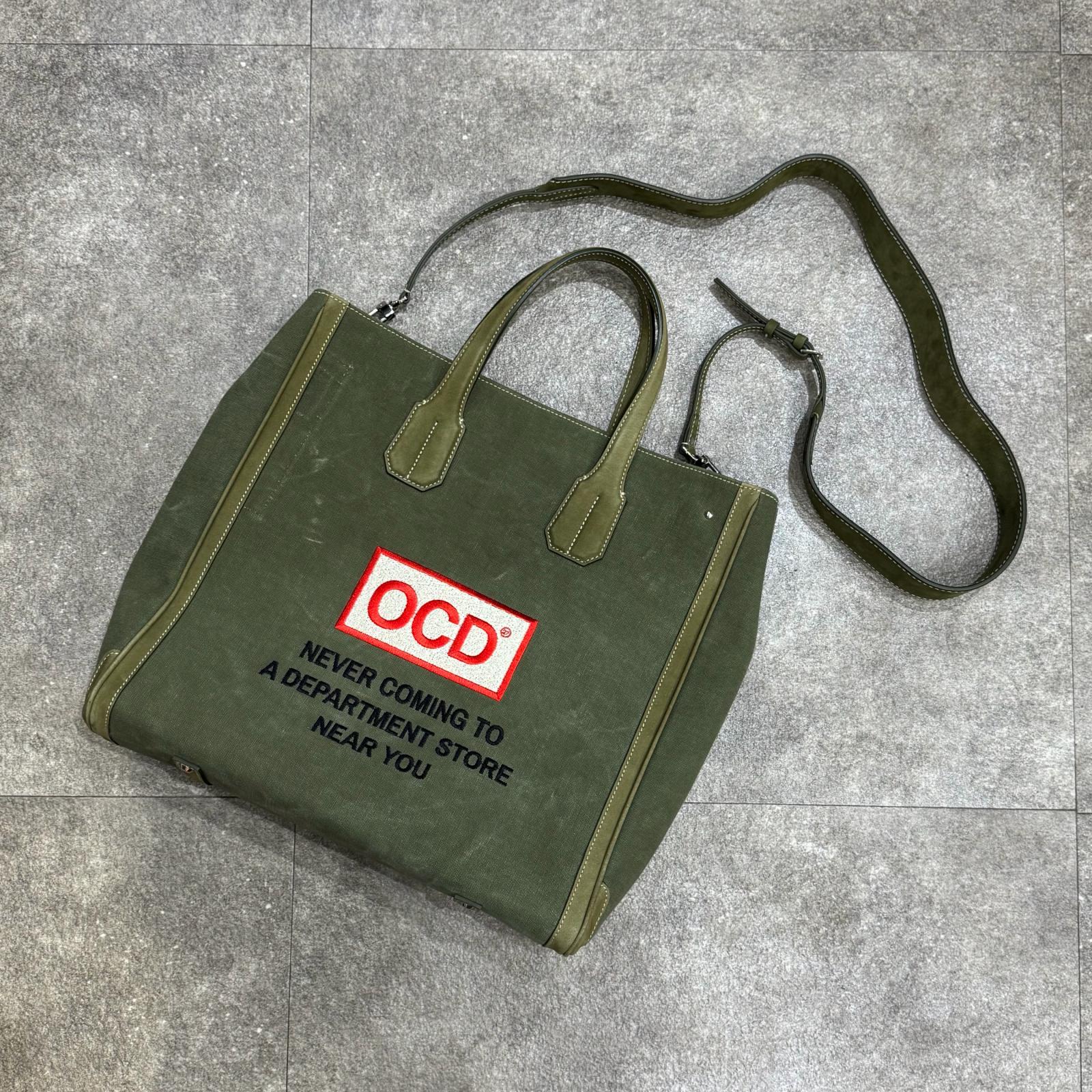 READYMADE・小母さんお手伝いさん OCD 2WAY トートバッグ ショルダーバッグ 物質の状態A トートバッグ 大きさF カーキ メンズ （13413M）【中古】