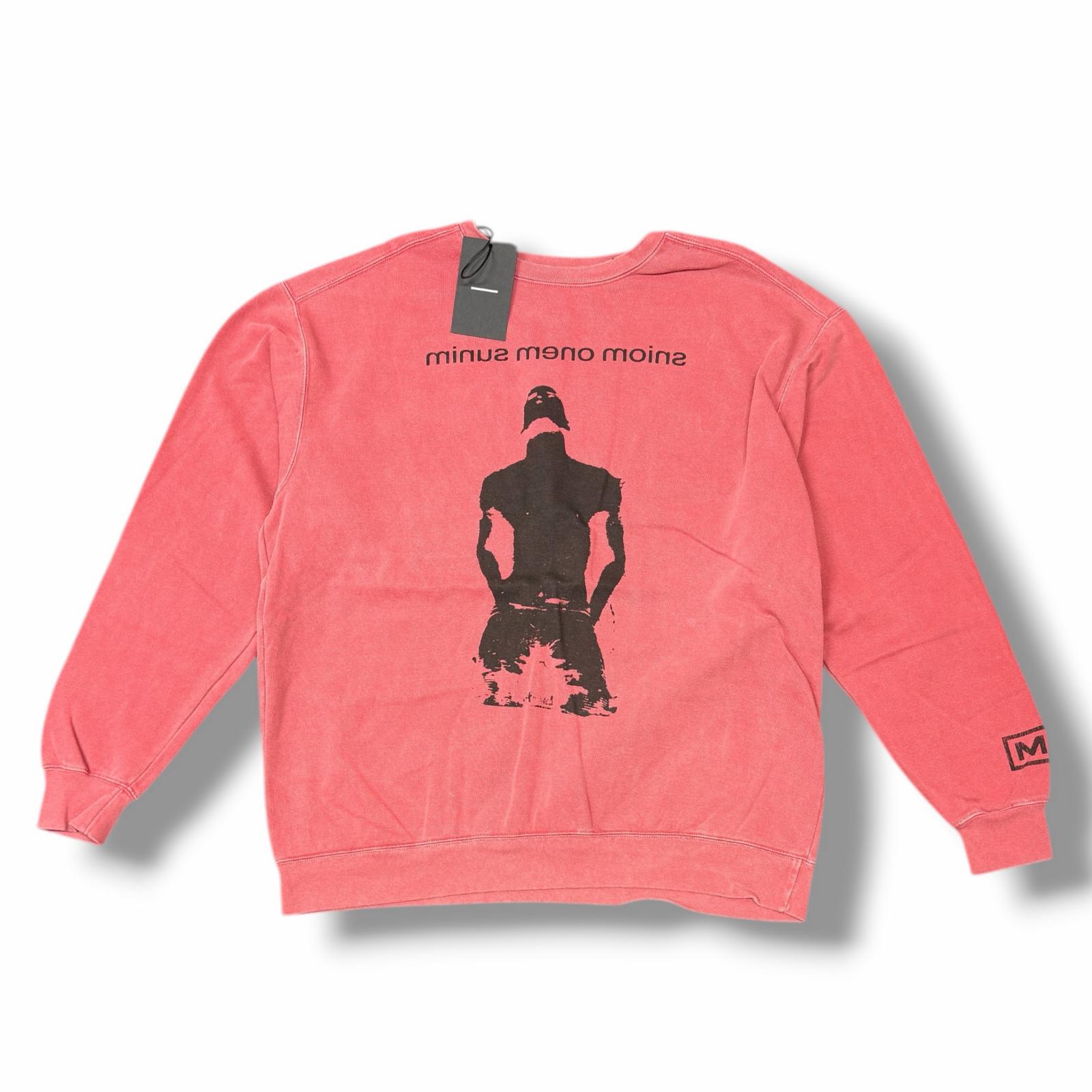 未使用 MINUS ・マイナス BOOTLEG CREW SWEAT 状態SS ブートレグクルーネックスウェット トレーナー MTL-BCSTAMS サイズ2 レッド メンズ （11288M）【中古】