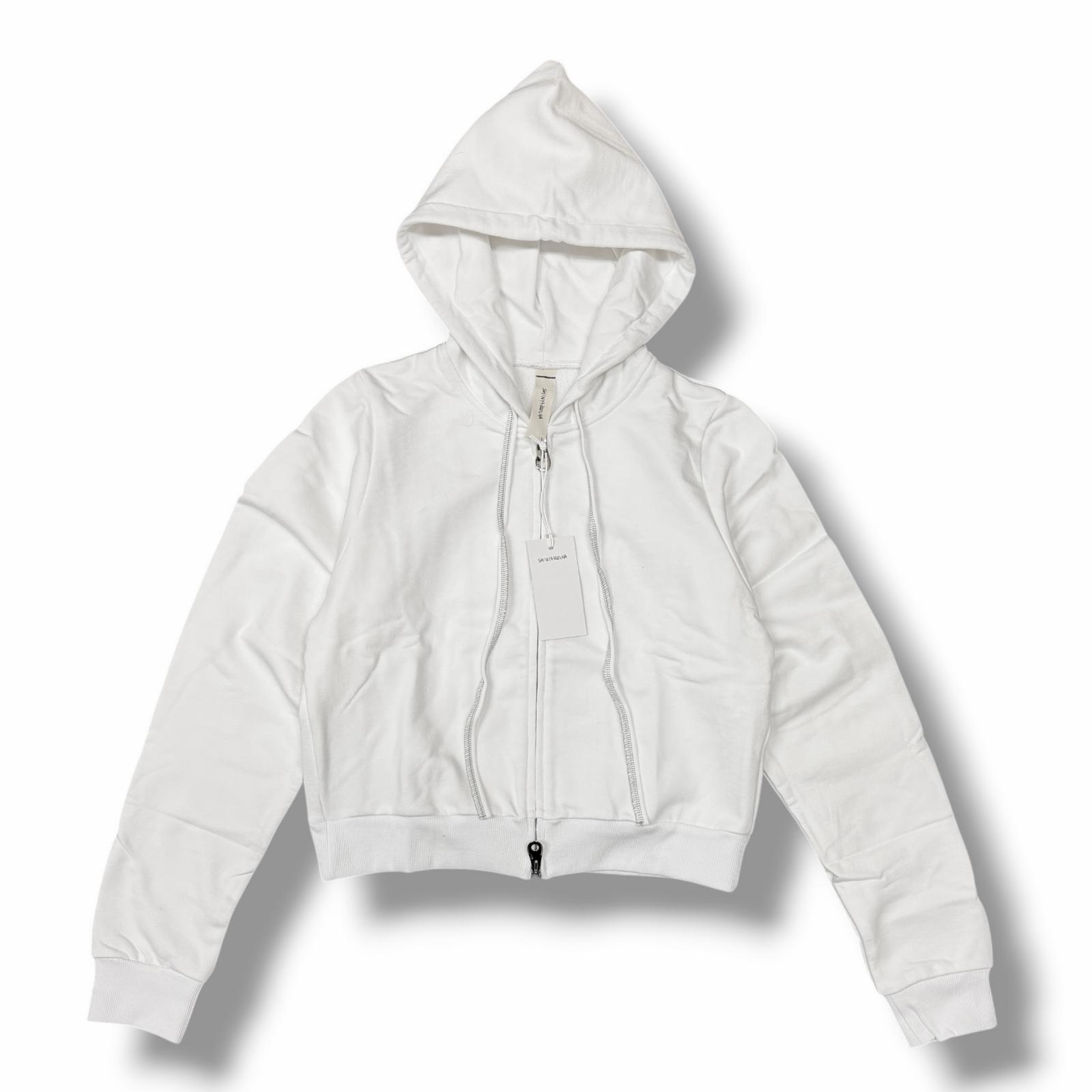 未使用 SHINYAKOZUKA ・シンヤコヅカ 25SS ORDINARY SKINNY ZIP HOODIE 状態SS スウェットジップフーディー パーカー 2501SK115 サイズM ホワイト メンズ （12100M）【中古】