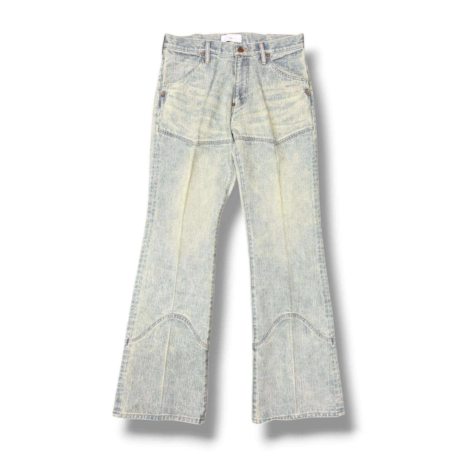 未使用 SUGARHILL ・シュガーヒル DENIM TROUSERS 状態SS デニムトラウザーフレアデニム 2541000407 サイズ34 インディゴ メンズ （11327M）【中古】