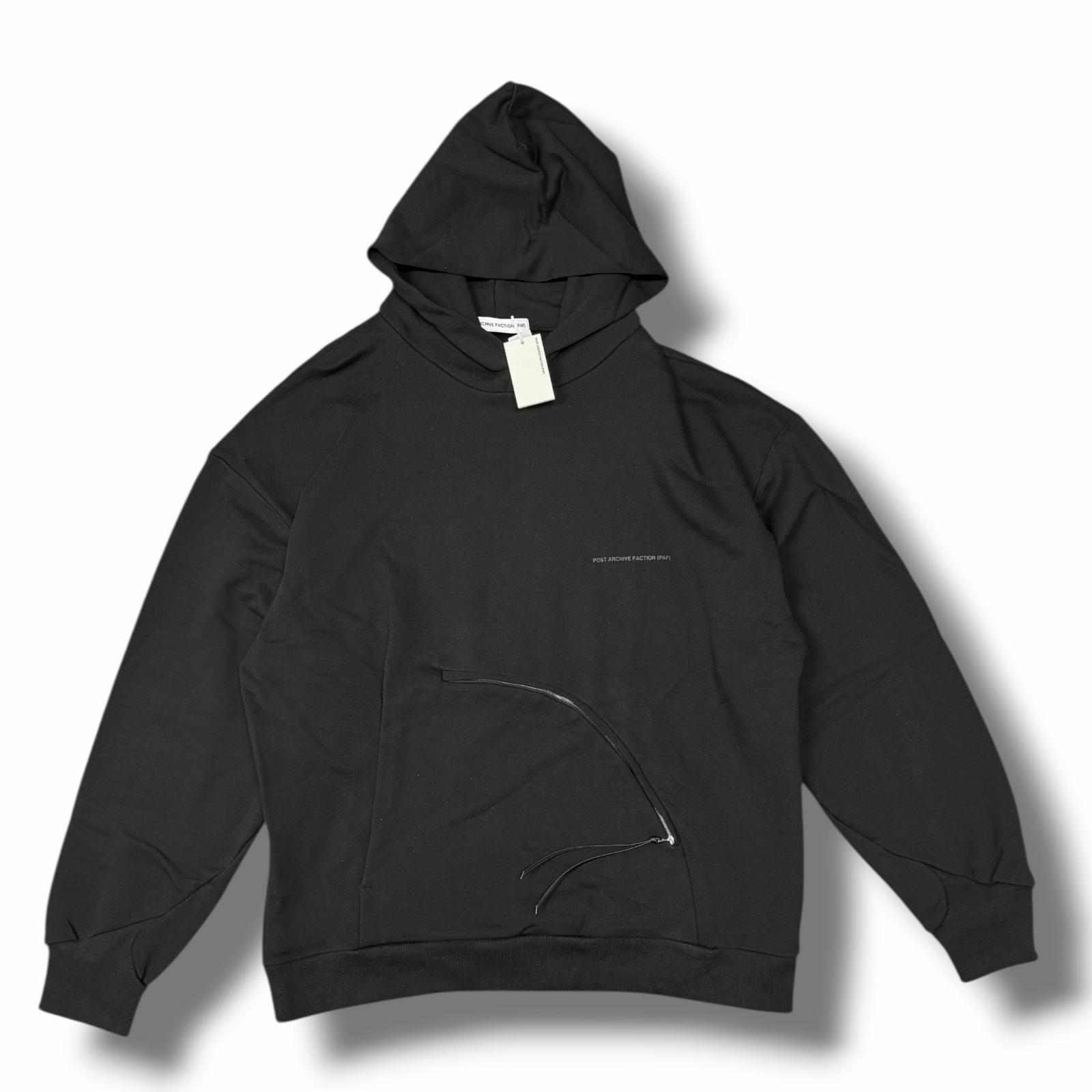 未使用 Post Archive Faction・ポストアーカイブファクション 8.0 HOODIE 状態SS スウェットパーカー フーディー 8.0 THC-B サイズL ブラック メンズ （11382M）【中古】