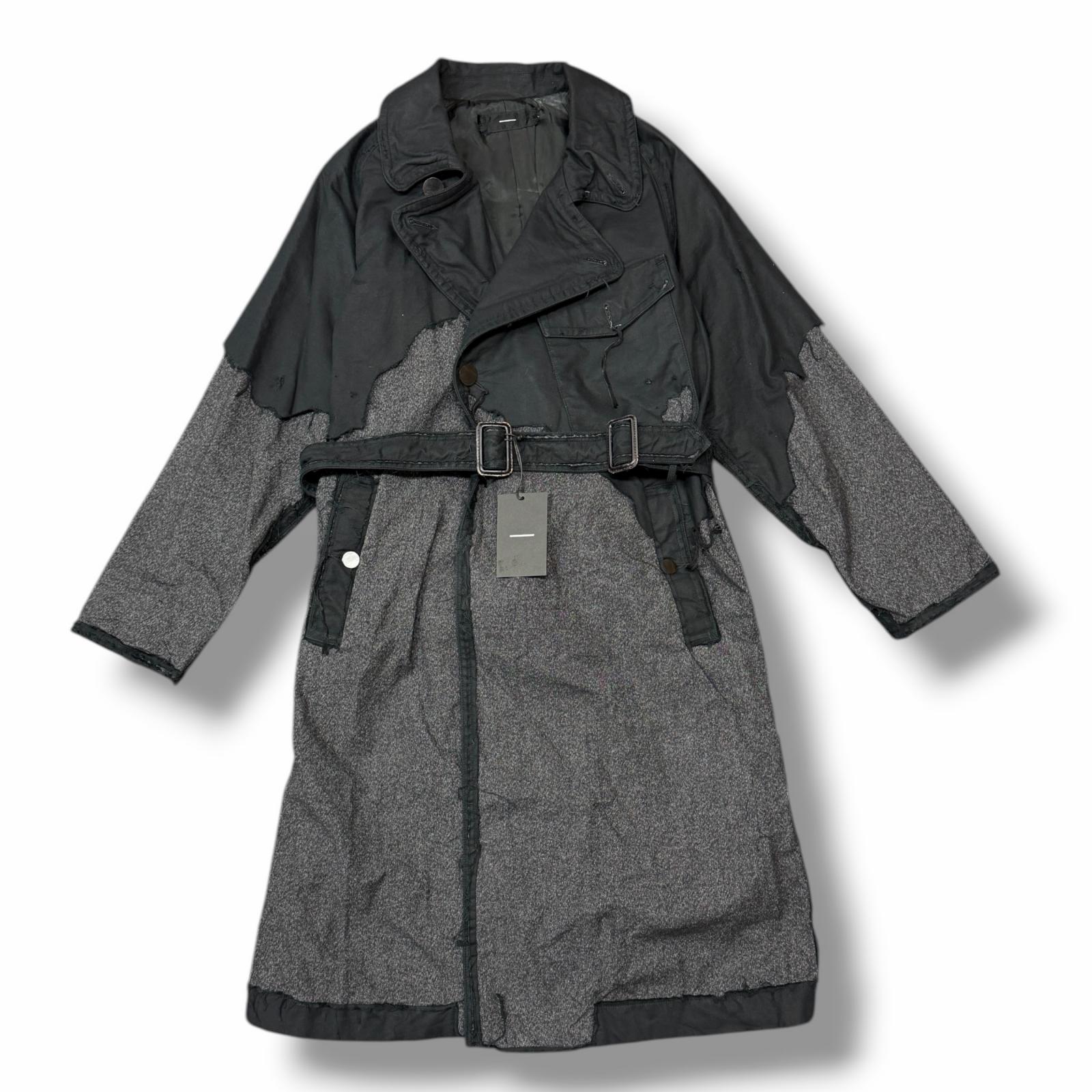 未使用 MINUS ・マイナス INSIDE-OUT Tielocken Wrap Coat 状態SS インサイドアウトタイロッケンラップコート M-P1-H01 サイズ3 ブラック メンズ （11294M）【中古】