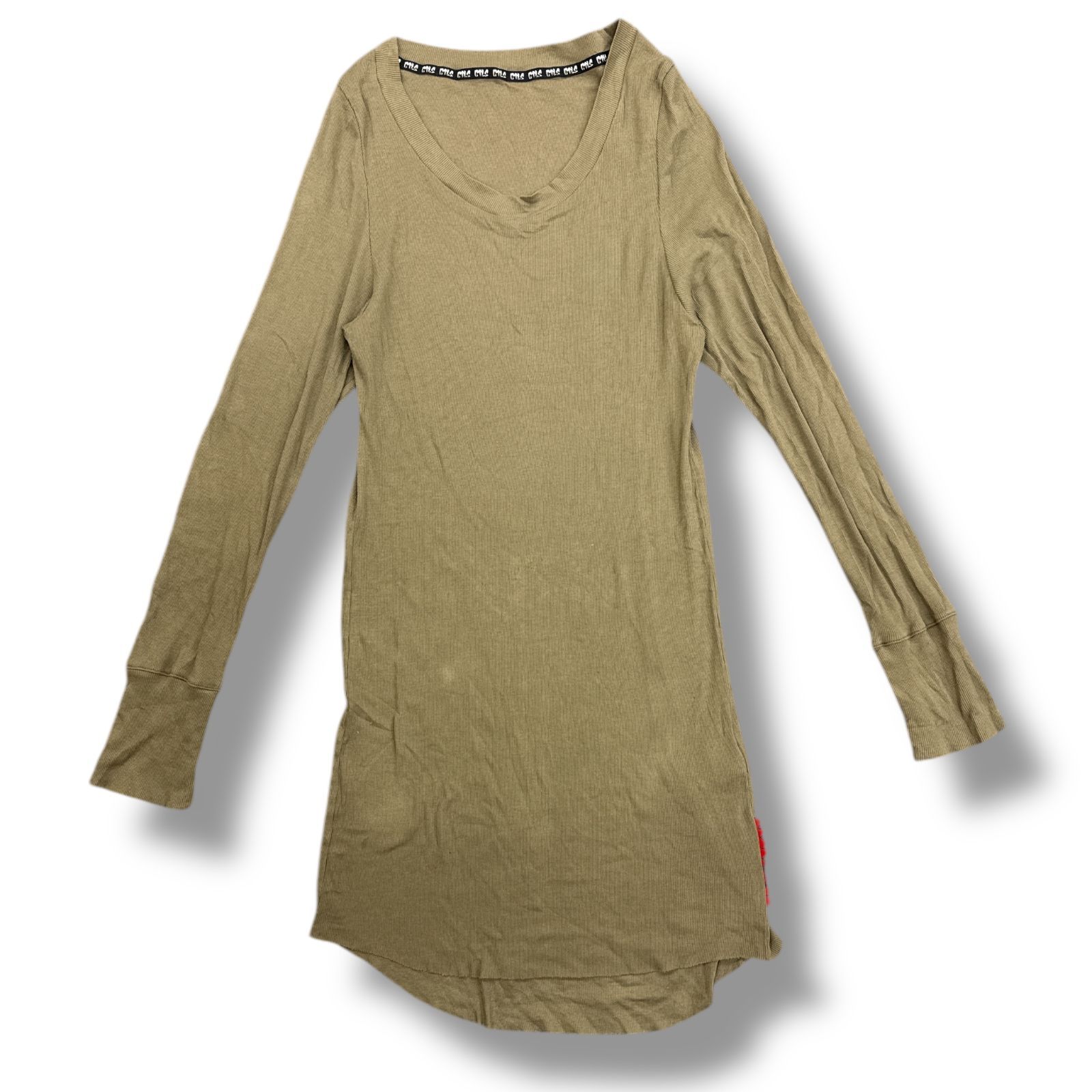 CVTVLIST・カタリスト 23SS Rib Longsleeve '23 状態A 長袖Tシャツ カットソー 2301110305 サイズ0 カーキ メンズ （79725A）【中古】