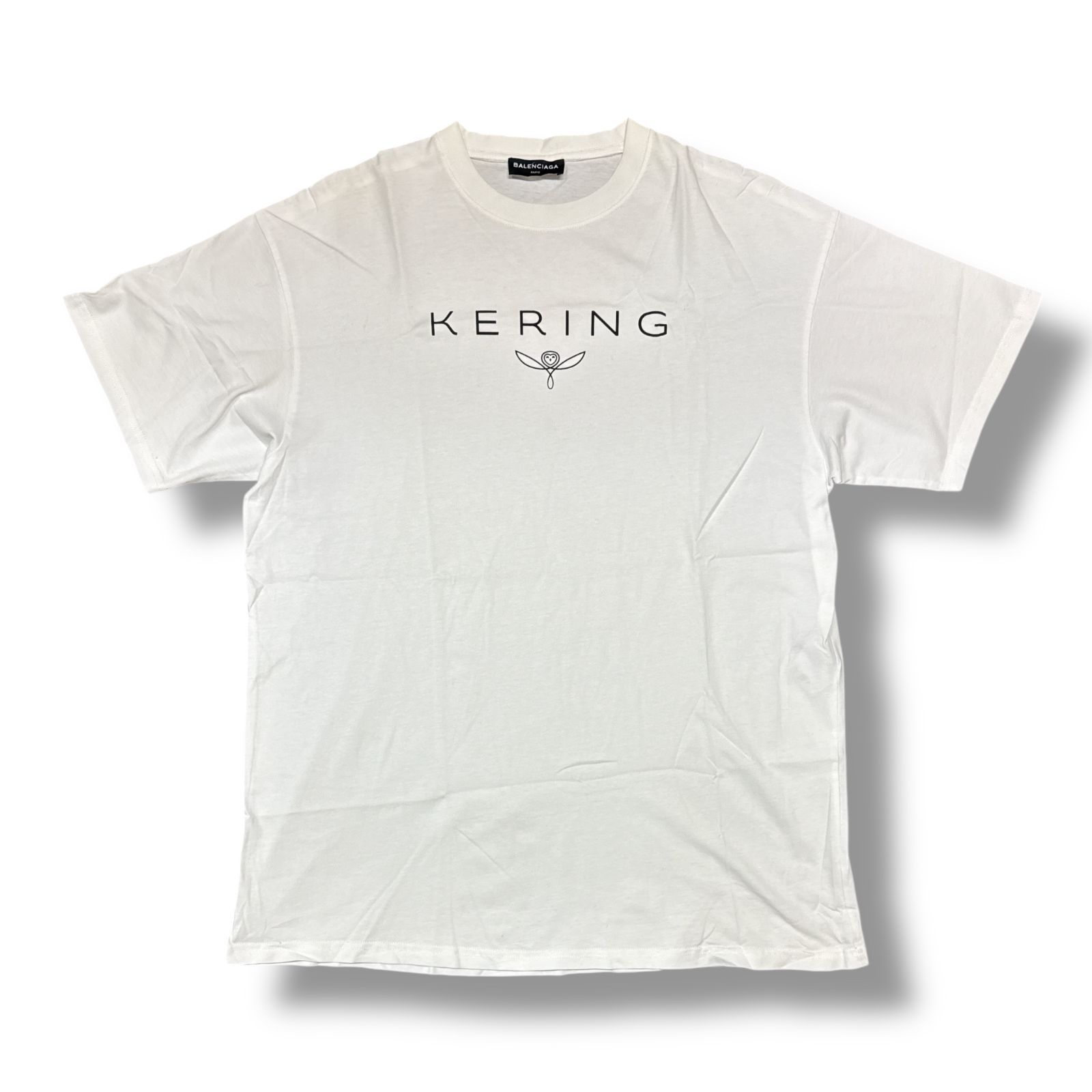 BALENCIAGA・バレンシアガ 18SS KERING T-Shirt 物質の状態A ケリングプルオーバー 半袖カットソー 486032 TWK27 大きさS 白いこと メンズ （80174A）【中古】
