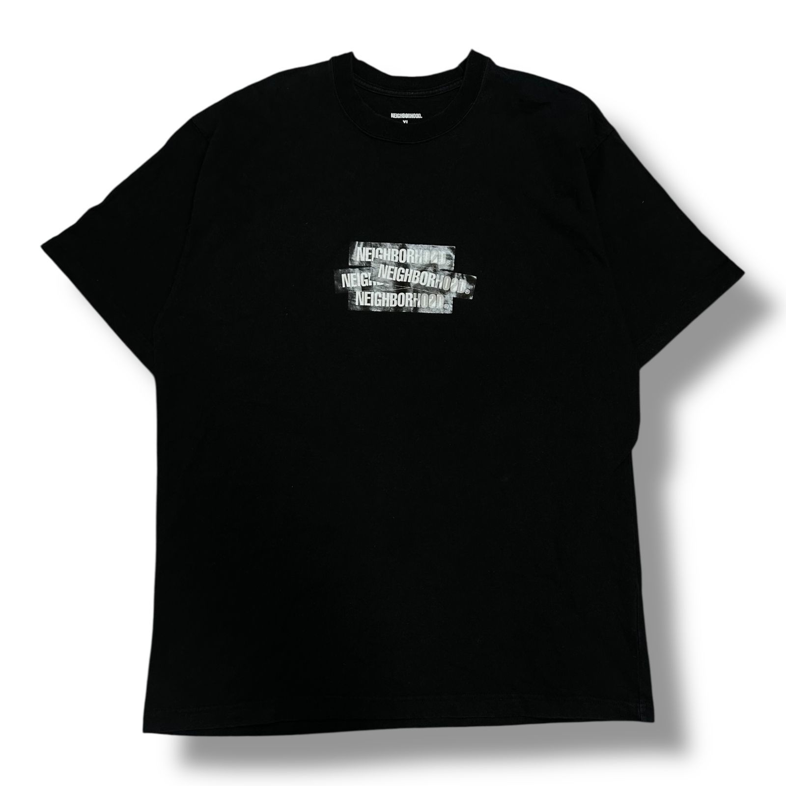 NEIGHBORHOOD・ネイバーフッド 20AW DECAL/C-TEE.SS 状態B デカールTシャツ 半袖カットソー 202PCNH-ST05 サイズXL ブラック メンズ （94393A）【中古】