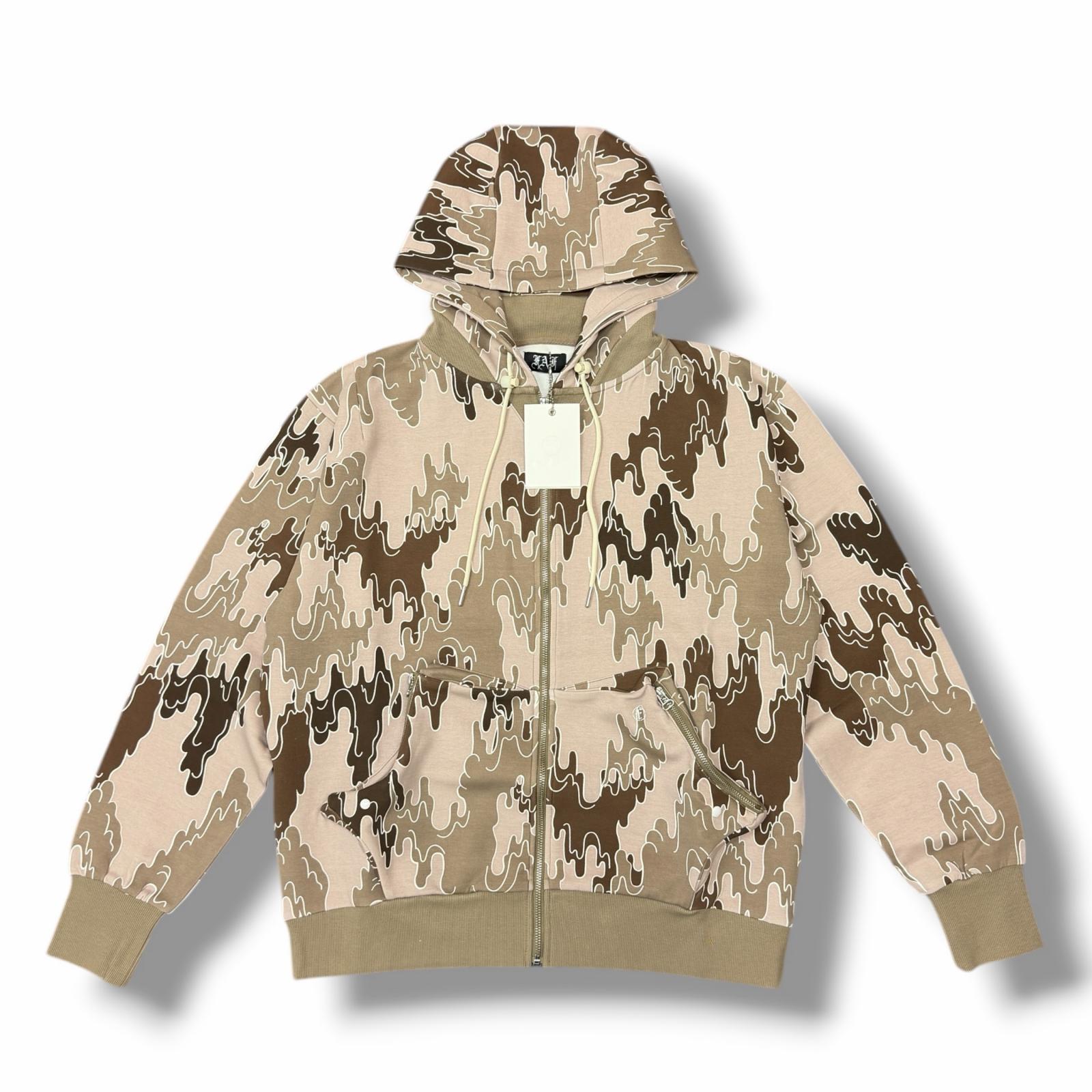 未使用 FAF(Fake As Flowers)・エフエーエフ(フェイクアスフラワーズ) ZIP UP HOODIE XIN 状態SS ジップフーディー パーカー 3121202 サイズ3 カモ メンズ （12202M）【中古】