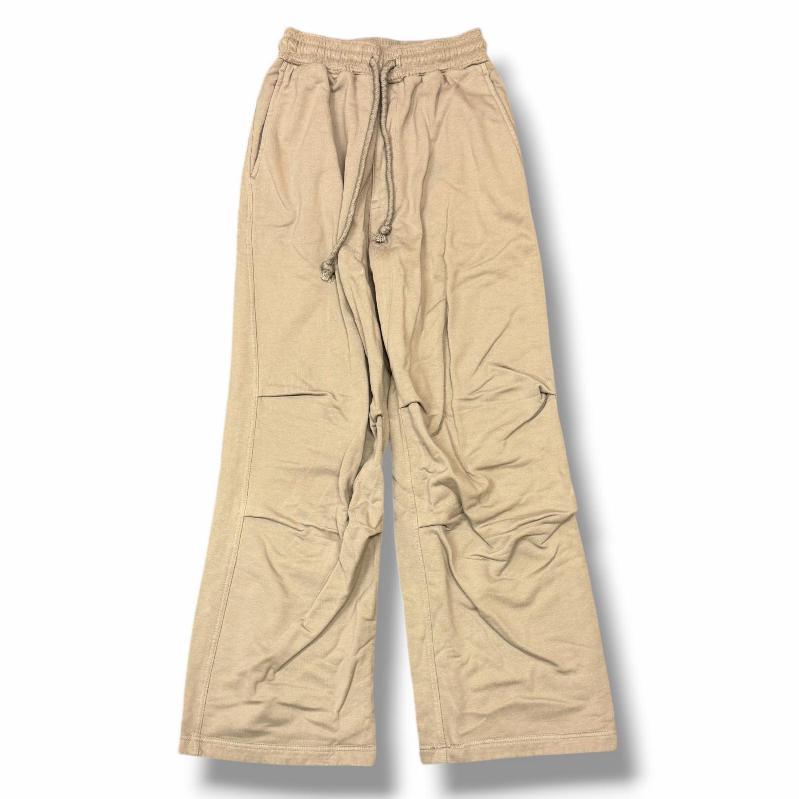 未使用 MATSUFUJI・マツフジ 25SS Wide Sweat Pants 状態SS ワイドスウェットパンツ イージーパンツ M251-0603 サイズ3 グレージュ メンズ （12474M）【中古】
