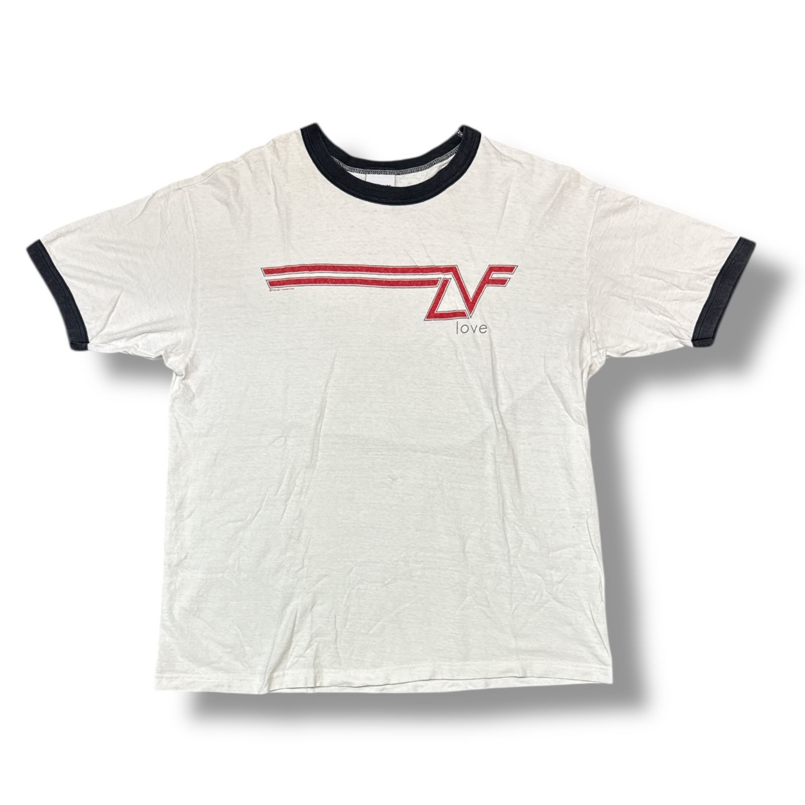 READYMADE・レディメイド 24SS SS T-SHIRT RINGER 状態B リンガーTシャツ 半袖カットソー RE-CO-WH-00-00-276 サイズXL ホワイト メンズ （79022A）【中古】｜買取MOTTO　店