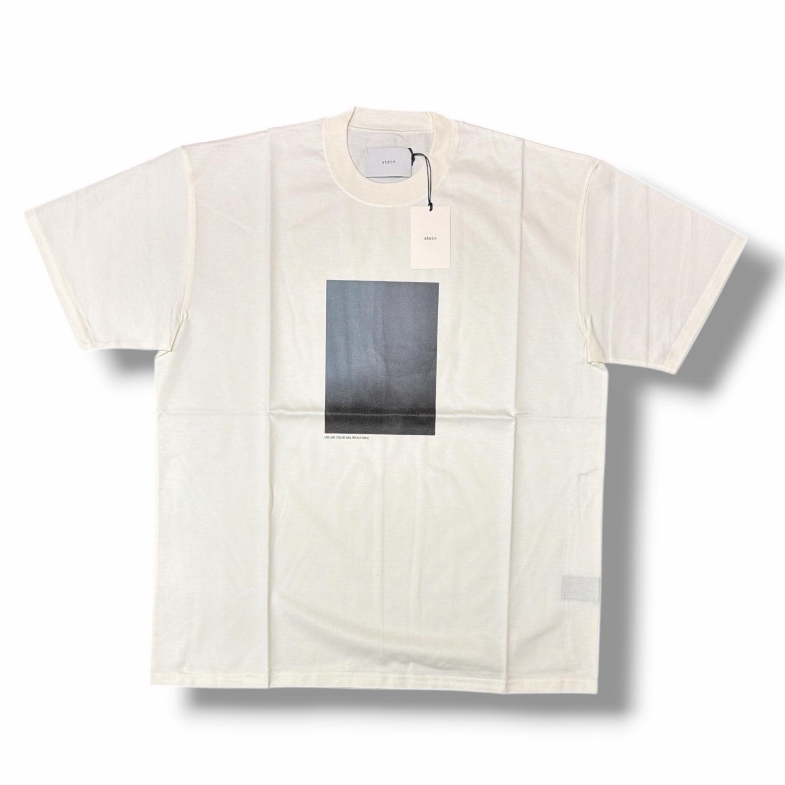 未当て嵌める stein(ssstein)・シュタイン PRINT TEE(SUPERIOR PIMA) LAYERING 物質の状態SS 刷り上げるＴシャツ 半袖カットソー ST.880 大いさS 白いこと メンズ （11778M）【中古】 トップス-Tシャツ・カットソー