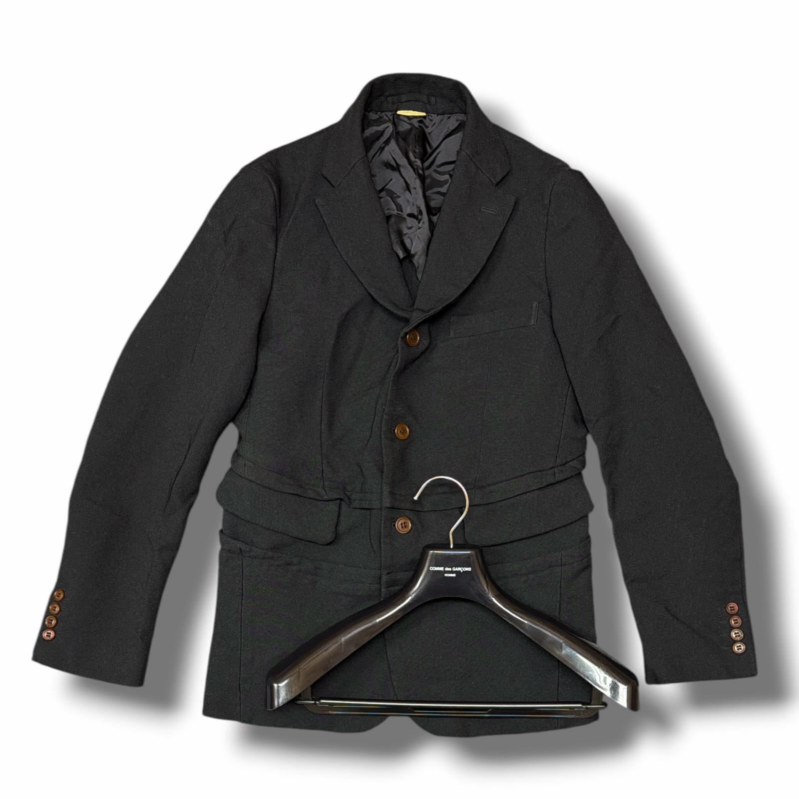 COMME des GARCONS HOMME DEUX コムデギャルソンオムドゥ AD2023 テーラードジャケット 状態A テーラードジャケット DL-J033 サイズS ブラック メンズ （14452M）【中古】｜買取MOTTO　店