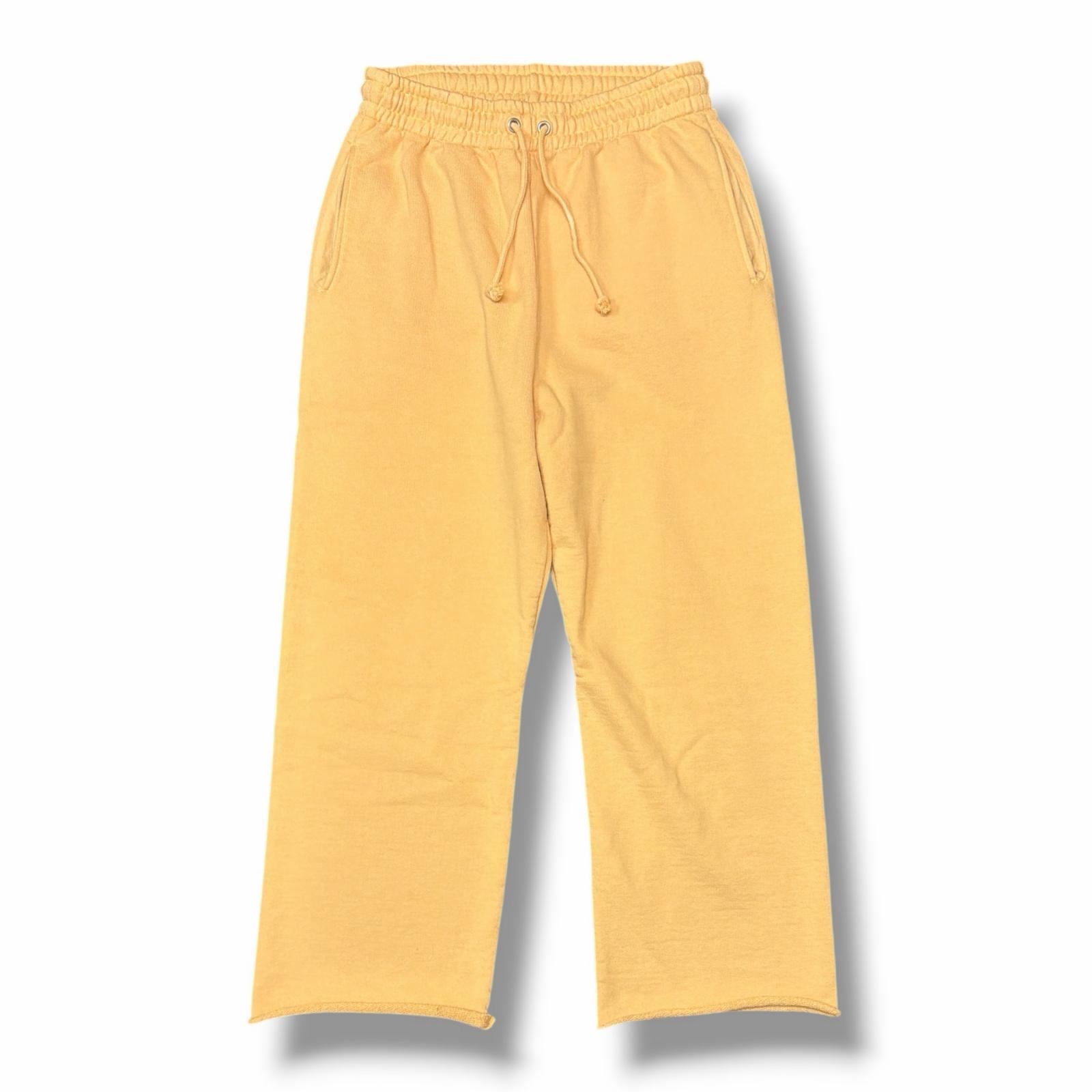BOWWOW・バウワウ Sweat pants 物質の状態A スウェットパンツ イージーパンツ 大きさL 黄色 メンズ （14610M）【中古】