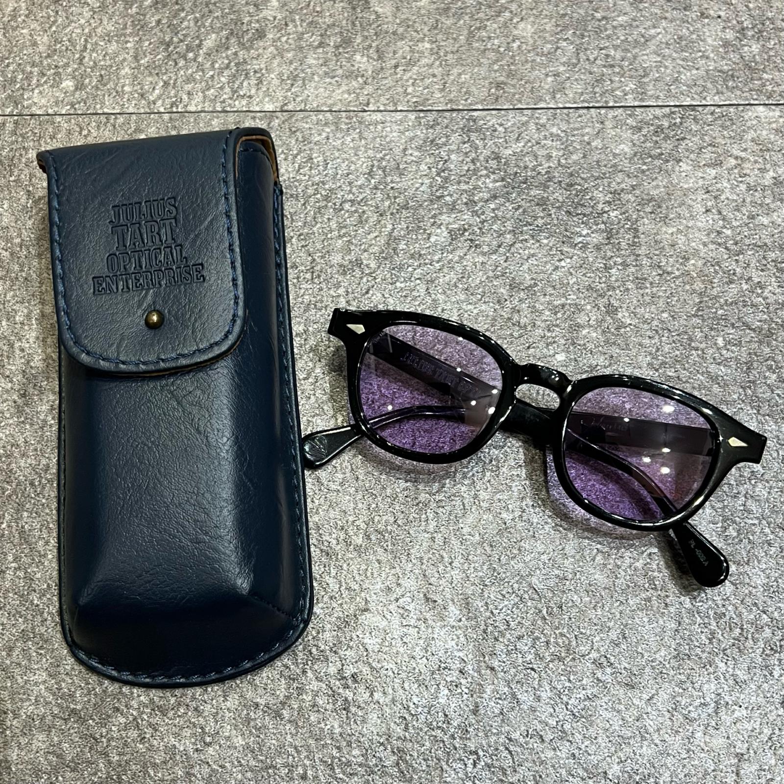 JULIUS TART OPTICAL ジュリアスタートオプティカル × BEDWIN & THE HEARTBREAKERS・ベドウィンアンドザハートブレイカーズ AR 46 サングラス 眼鏡 メガネ 状態A サングラス サイズF ブラック メンズ (14194M)【中古】|買取MOTTO 店