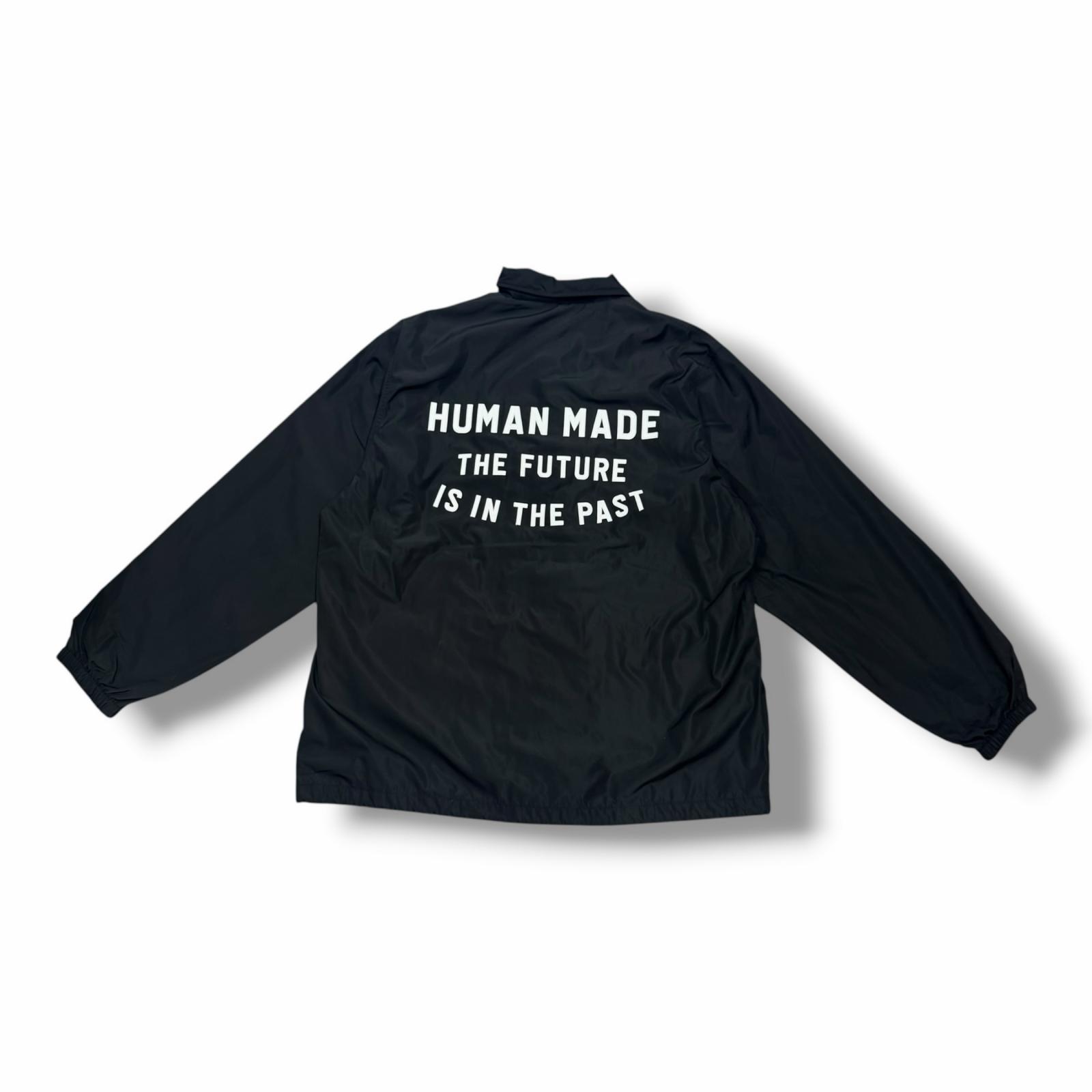 HUMAN MADE・ヒューマンお手伝いさん 25AW COACH JACKET 物質の状態A コーチジャケット 上衣 長袖  HM30JK035 大いさXXL 黒いこと メンズ （14462M）【中古】