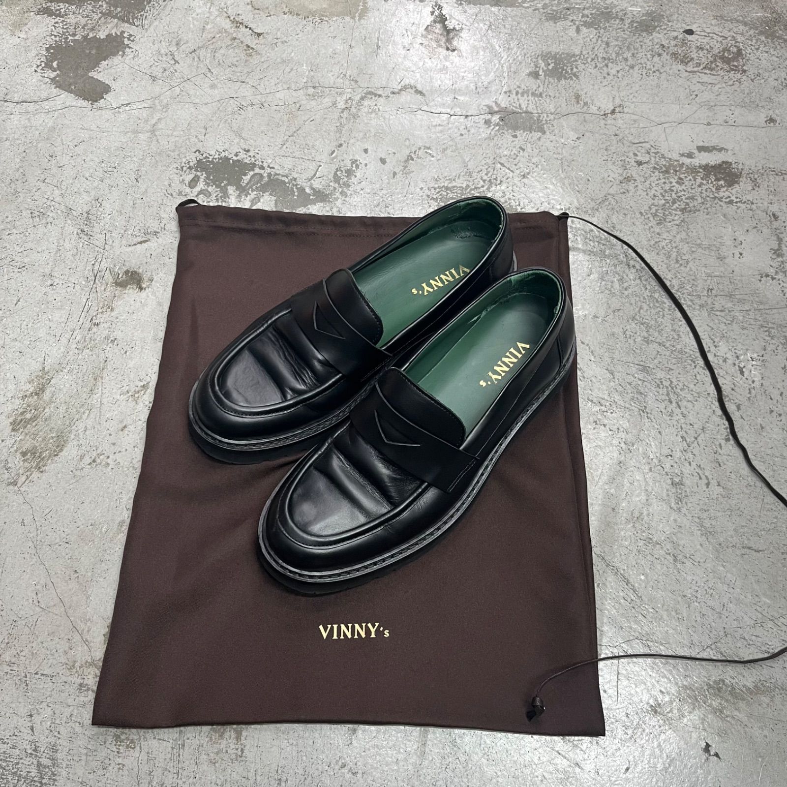 VINNY's ヴィニーズ RICHEE ペニー ローファー スリッポン 革靴 状態A ローファー 27cm ブラック メンズ (98175A)【中古】|買取MOTTO 店