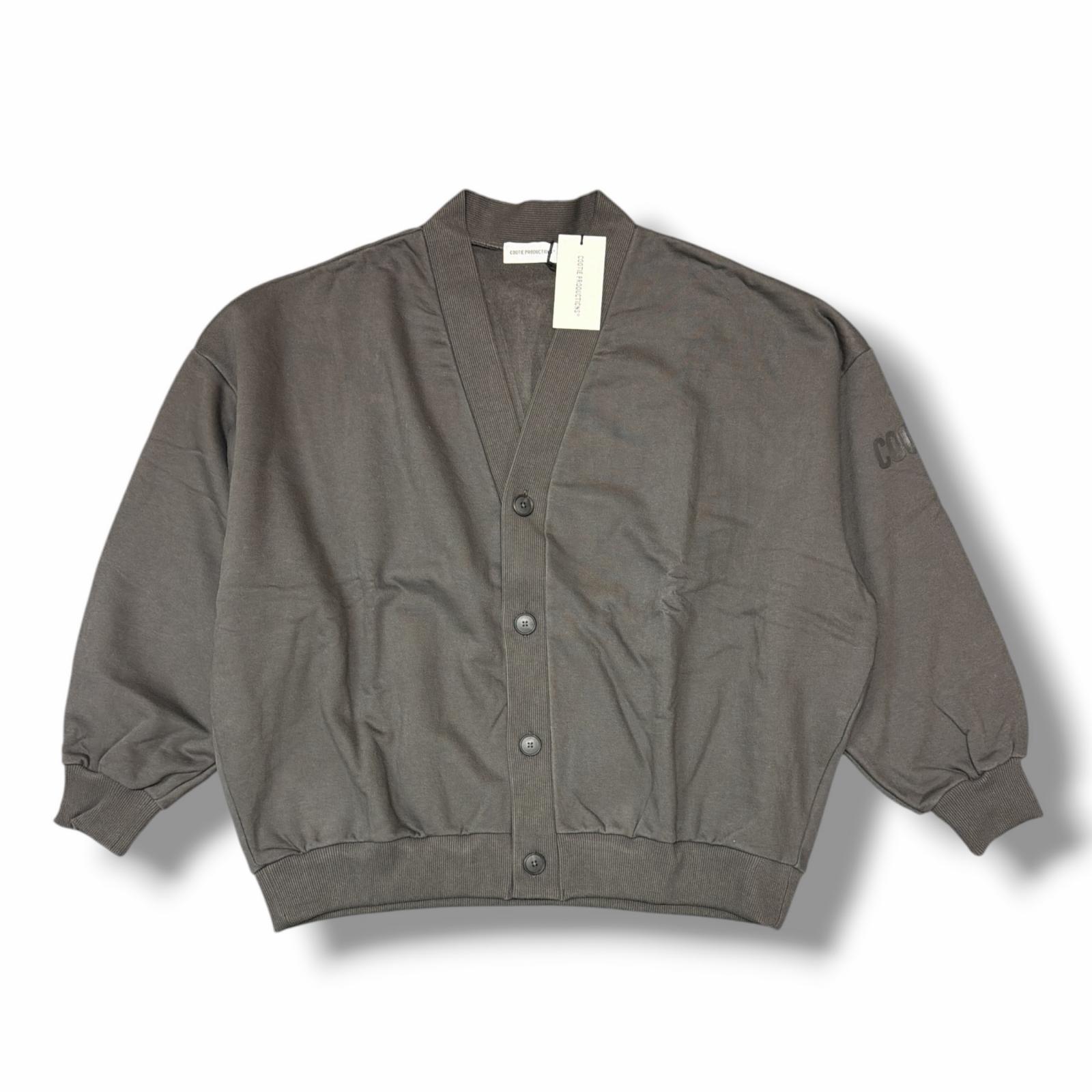 未当て嵌める COOTIE・クーティー 25AW Chubby Sweat Cardigan 物質の状態SS チャビースウェットカーディガン CTE-25A322 大きさL 薄墨色 メンズ （15012M）【中古】