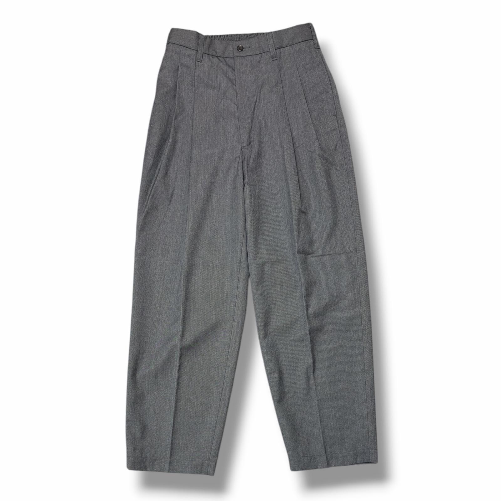 未使用 COOTIE・クーティー 25AW T/W Saxony 2 Tuck Wide Easy Trousers 状態SS 2タックワイドイージートラウザーパンツ スラックス CTE-25A107 サイズL グレー メンズ （15015M）【中古】｜買取MOTTO　店