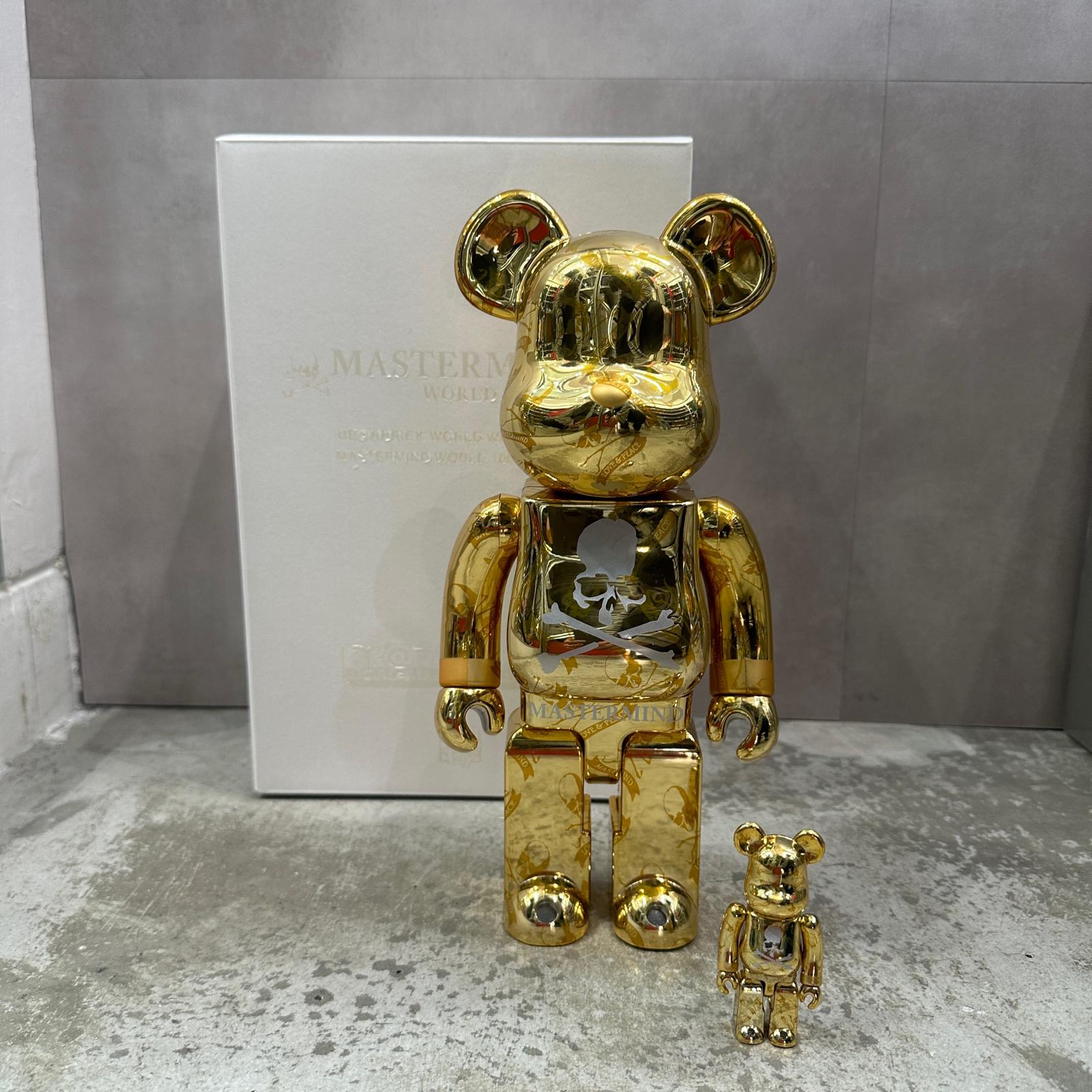 MEDICOM TOY・メディコムトイ  × mastermind JAPAN・マスターマインドジャパン BE＠RBRICK 400％ 100％ 物質の状態A 図形 大きさF メンズ （14782M）【中古】