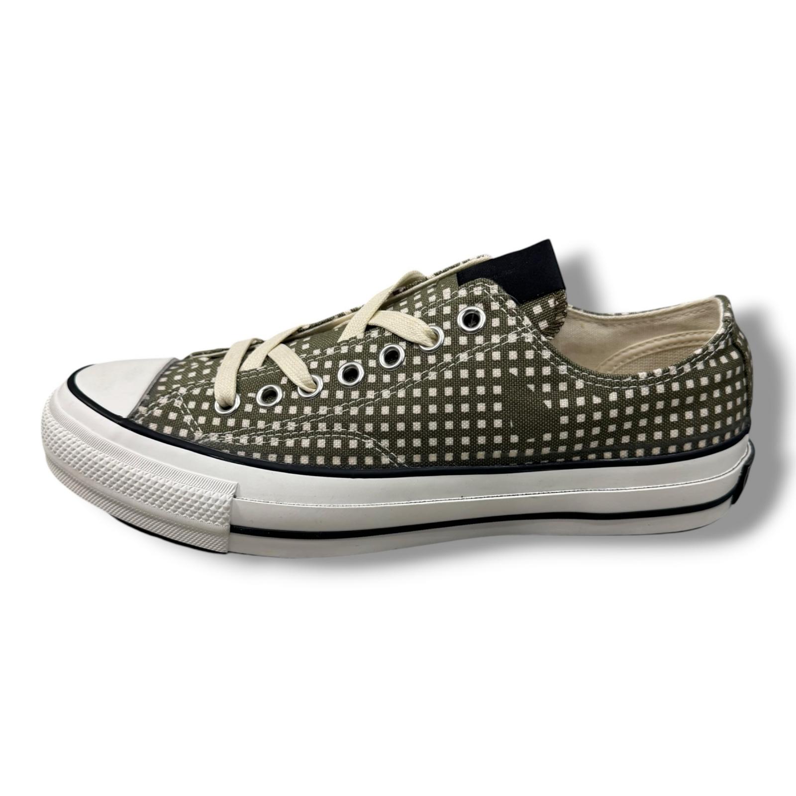 未当て嵌める CONVERSE ADDICT・コンバース アディクト  × N.HOOLYWOOD/UNDERCOVER エヌハリウッド/アンダー押しかぶせる CHUCK TAYLOR NU OX 物質の状態SS ファスナーテイラー オックス コラボスニーカー 1CL883 大いさ27.5 27.5珊 カーキ メンズ （43726A）【中古】 スニーカー-靴
