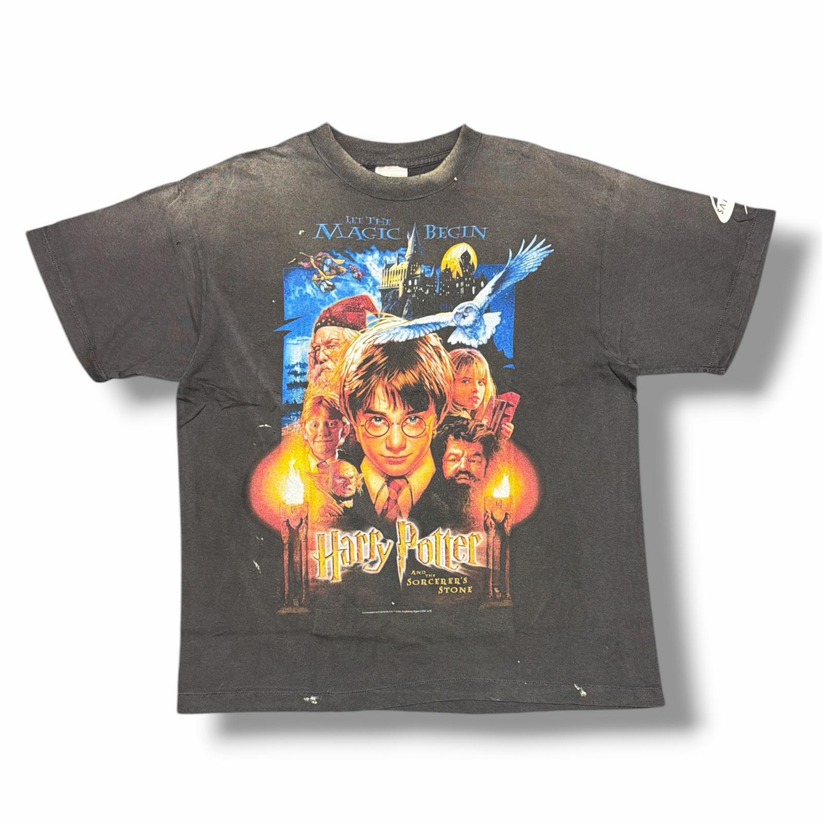 SAINT MICHAEL・セントマイケル &times; Harry Potter ハリーポッター 25AW HP_SS TEE 状態A 半袖Tシャツ カットソー SM-HR1-0000-C44 サイズM ブラック メンズ （15204M）【中古】｜買取MOTTO　店