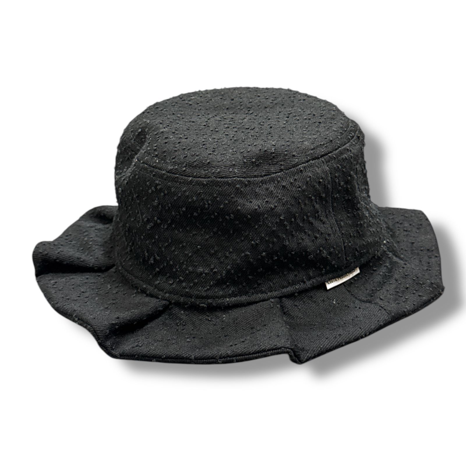 COOTIE PRODUCTIONS・クーティープロダクションズ 24AW Needle Punch Twill Hood Hat 物質の状態A ニードルパンチツイルフッドハット 井戸釣瓶かぶり笠 CTE-24A512 大いさM 黒いこと メンズ （90628A）【中古】 帽子-バッグ・小物・ブランド雑貨