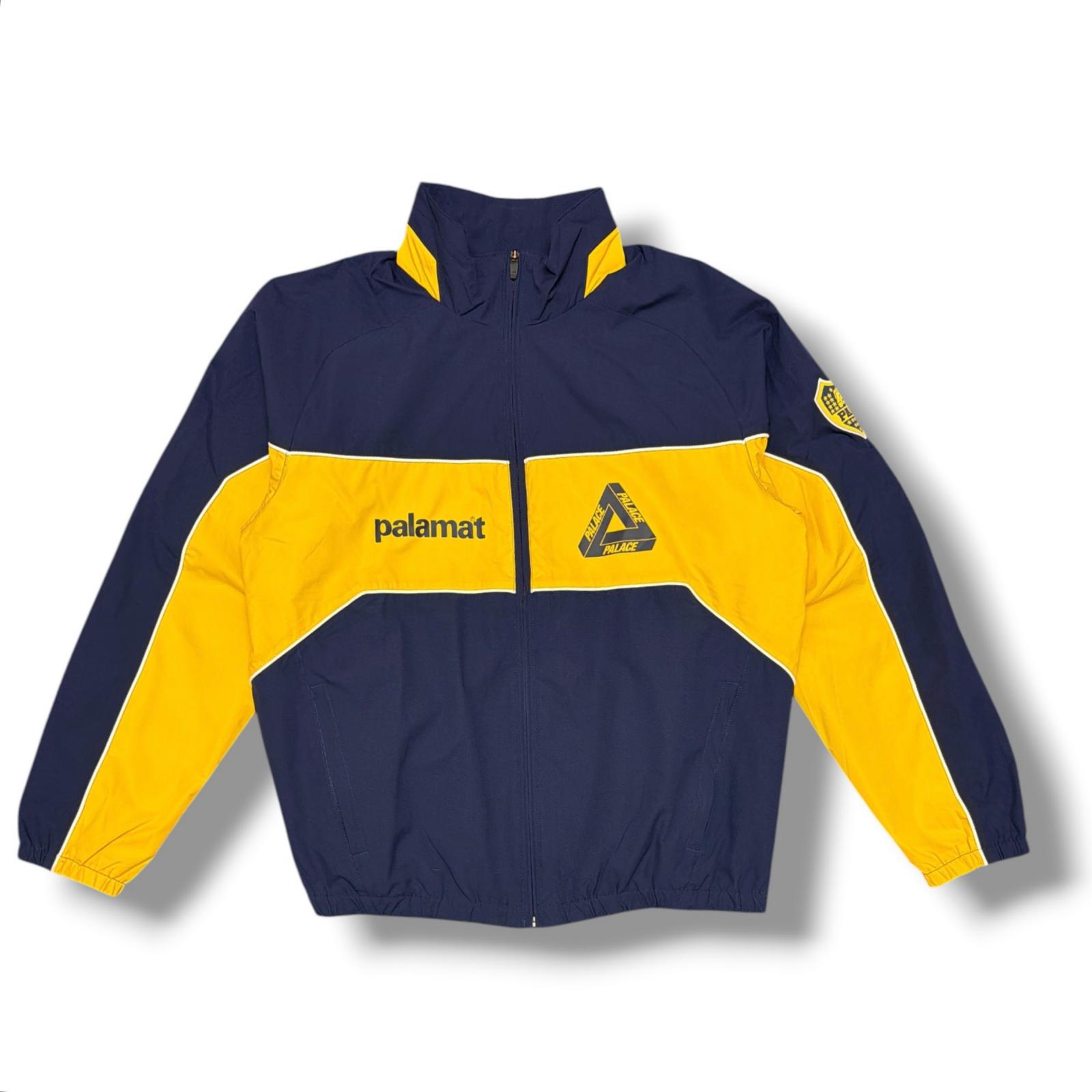 PALACE・九重の天 24AW Palamat Shell Jacket 物質の状態A パラマットシェルジャケット 貨物自動車上衣 大きさL 米国海軍×黄色 メンズ （15096M）【中古】