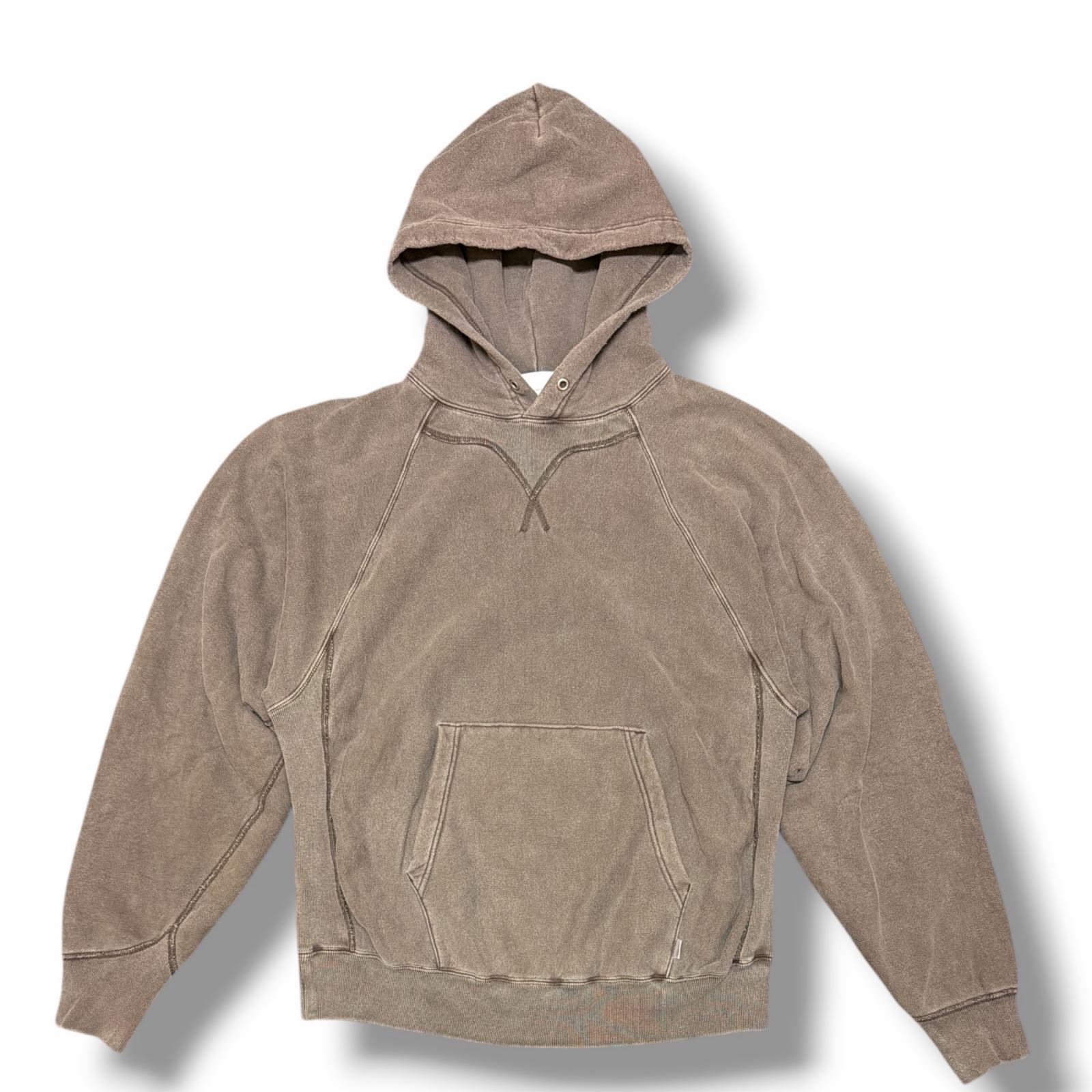 SUGARHILL ・和三盆吸血鬼 25AW PIGMENT DYE HOODIE 物質の状態A ピグメントダイフーディー スウェットパーカー 2541000904 大いさ1 ダークパープル系 メンズ （15445M）【中古】 パーカー-メンズファッション-トップス